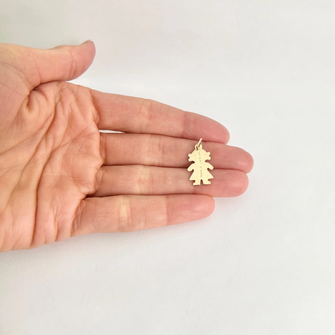 Vintage 1980's Heather Girl Name Charm Pendant 14K Yellow Gold, .51 Grams - 5