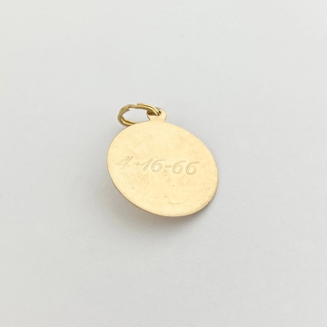 Vintage 1960's Maid of Honor Ruby Pendant Charm 14K Yellow Gold, 2.05 Grams - 9