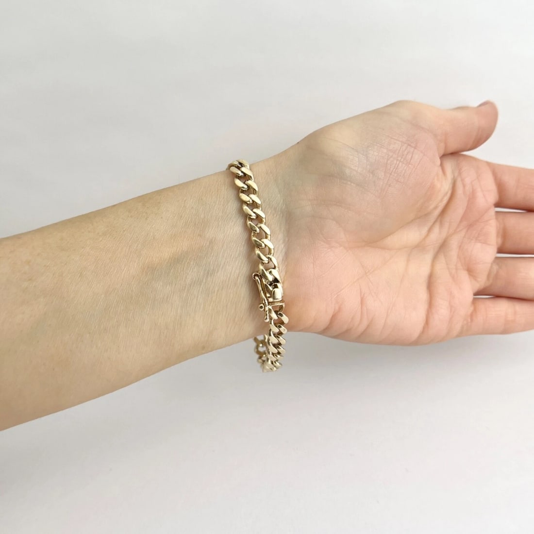 Vintage Joan Diamond Name ID Curb Chain Bracelet 14K Yellow Gold, 17.52 Grams - 8