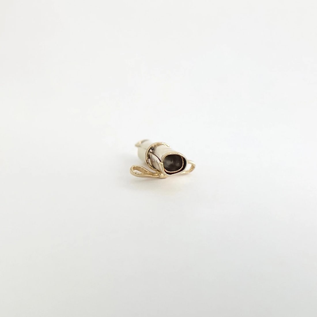 Vintage Diploma Graduation Charm Pendant 14K Yellow Gold, 2.47 Grams - 8