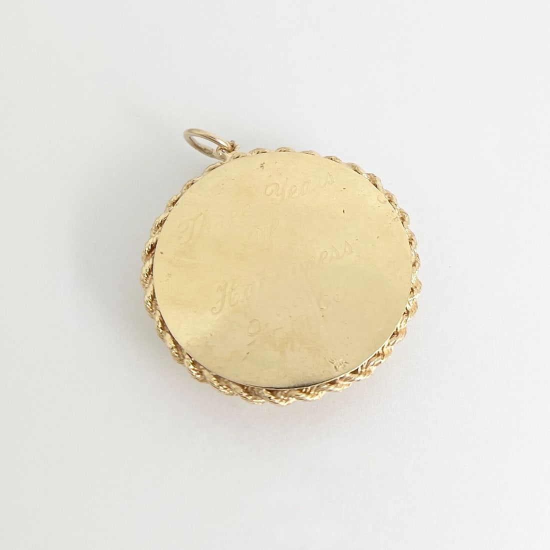 Vintage 1960's Filigree Folding Picture Locket Pendant 14K Yellow Gold, 28.27 Gr - 8