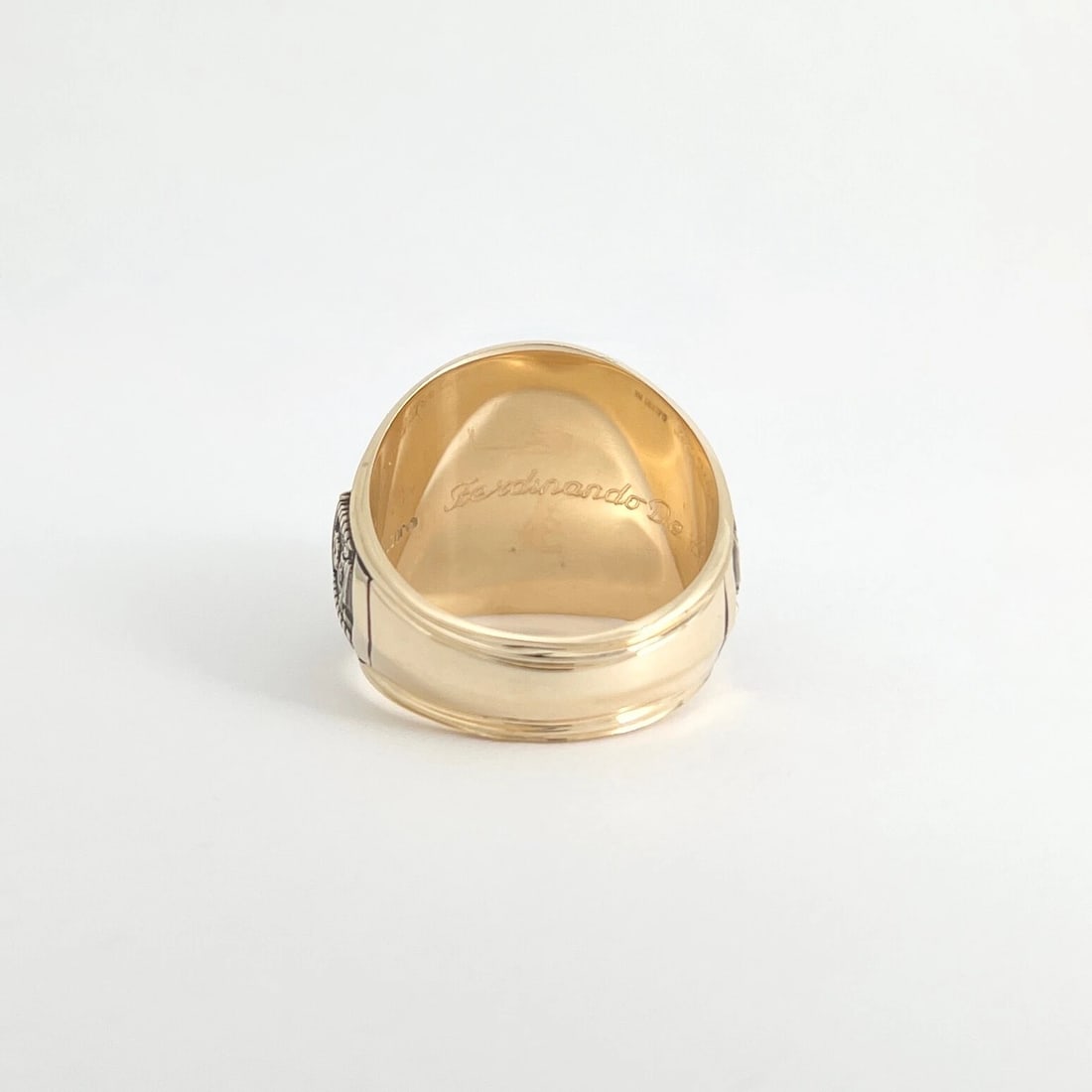 Vintage 1985 Men's Collegium Manhattanensis Class Ring 14K Yellow Gold, 24.18 Gr - 10