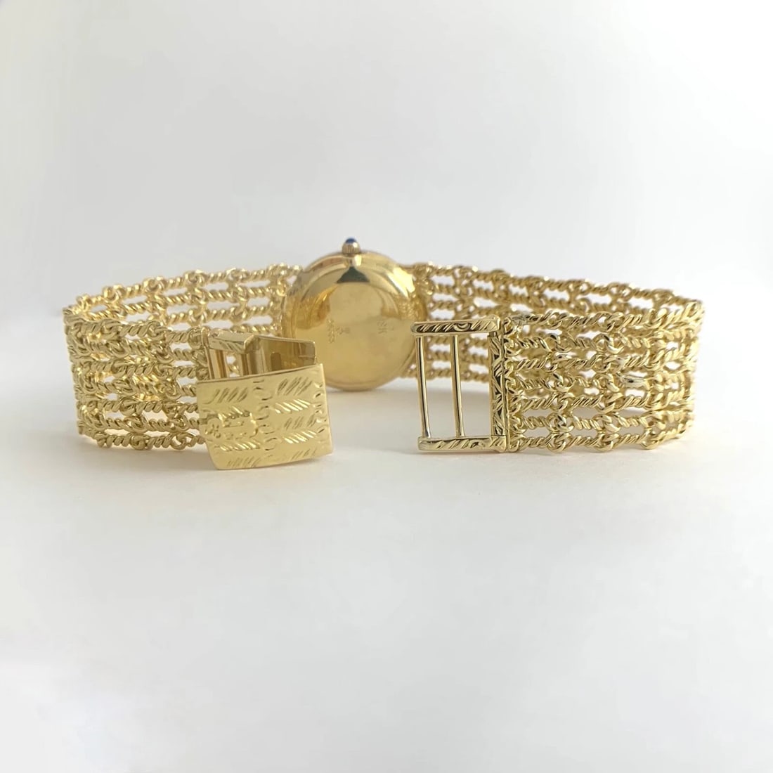 Vintage Corum Diamond Bezel Watch 18K Yellow Gold, 24 mm, .32 CTW, 46.90 Gr - 13