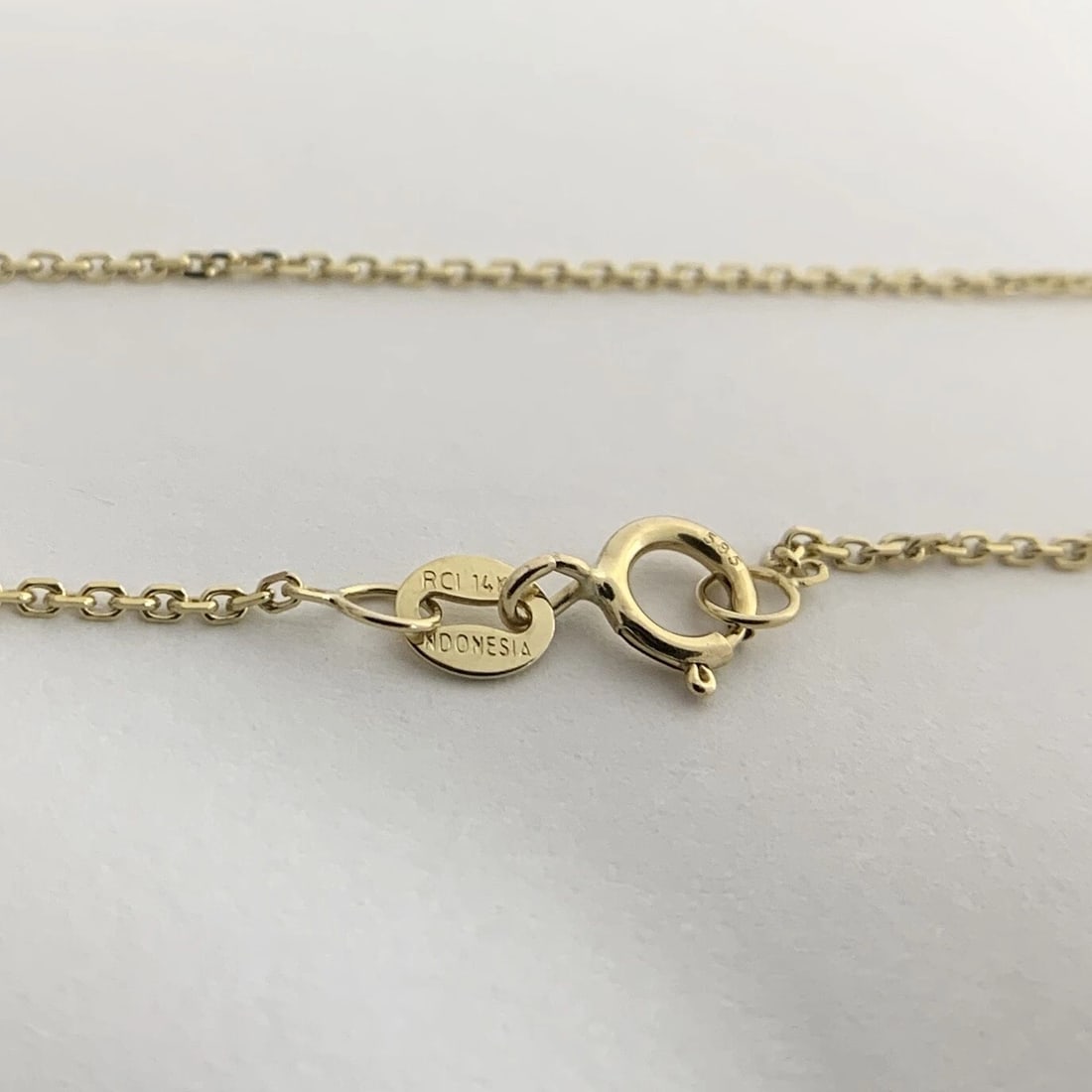 Vintage CZ Cubic Zirconia Open Heart Pendant Necklace 14K Yellow Gold, 5.08 Gram - 12