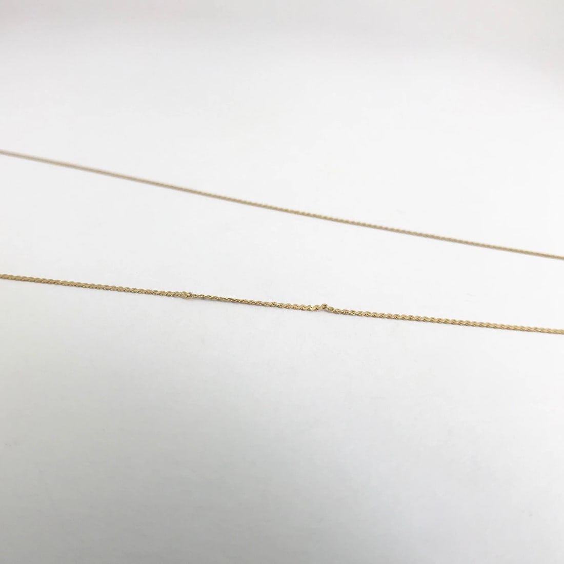 Vintage Grape Leaf Pendant Necklace 14K Yellow Pink Rose Gold 16 Inches, 2.01 Gr - 11