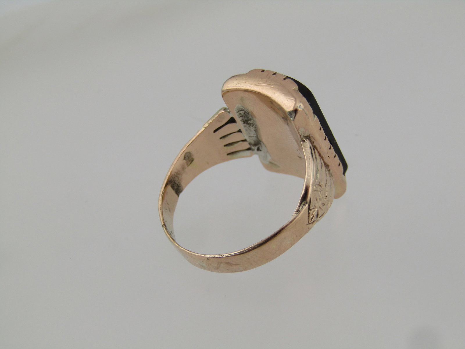 Vintage 10kt Tiger's Eye Ring, Sz. 7, 1930's-1950's - 6