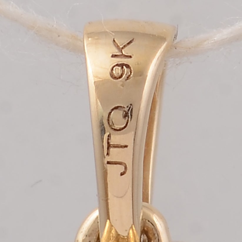 3.84 Ct Pear Aquamarine 9K Gold Pendant - 5