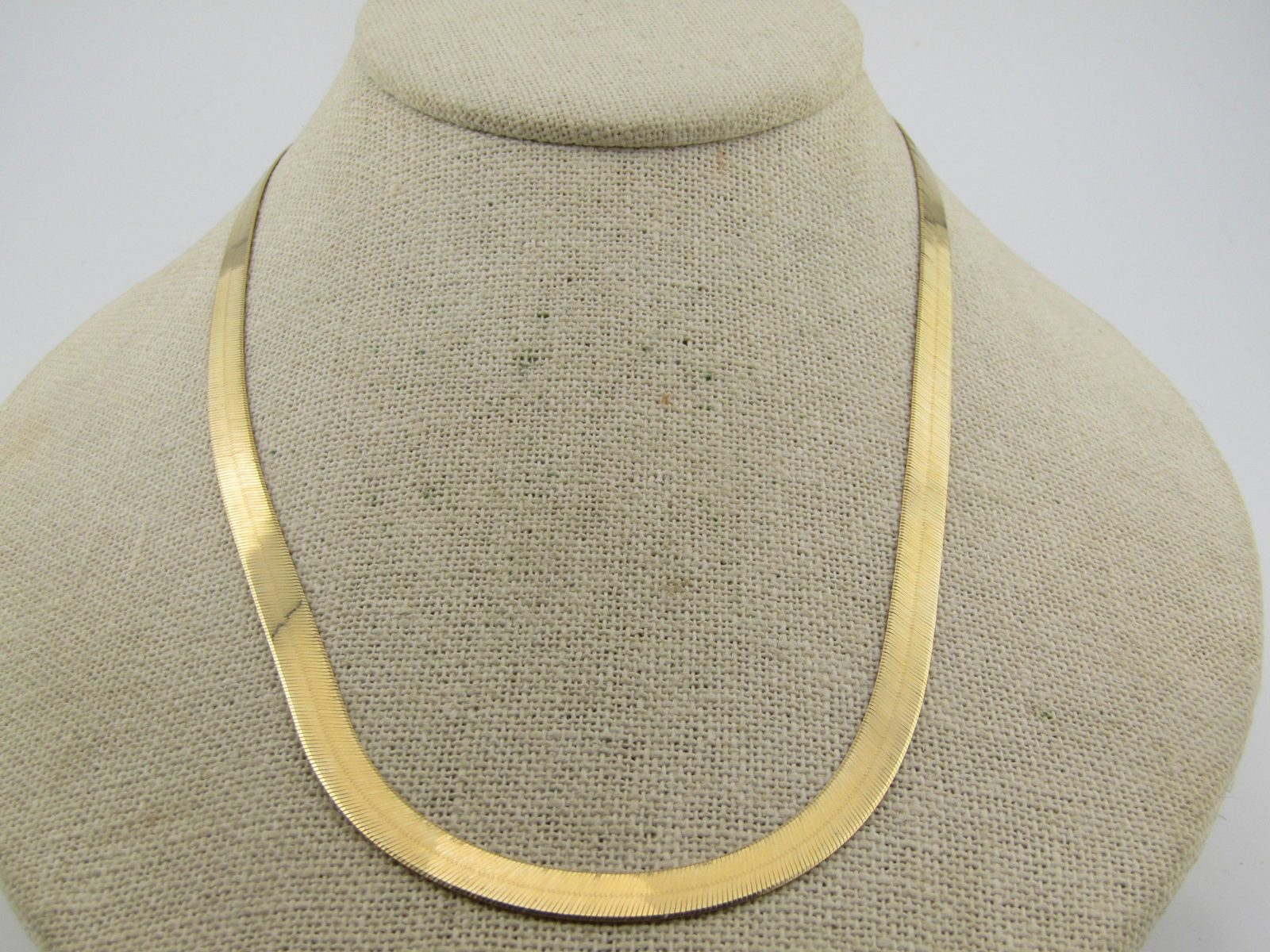 Vintage 14kt 5.5mm Herringbone Chain, Signed Milor, Italy, 1980's-1990's (1 of 5)