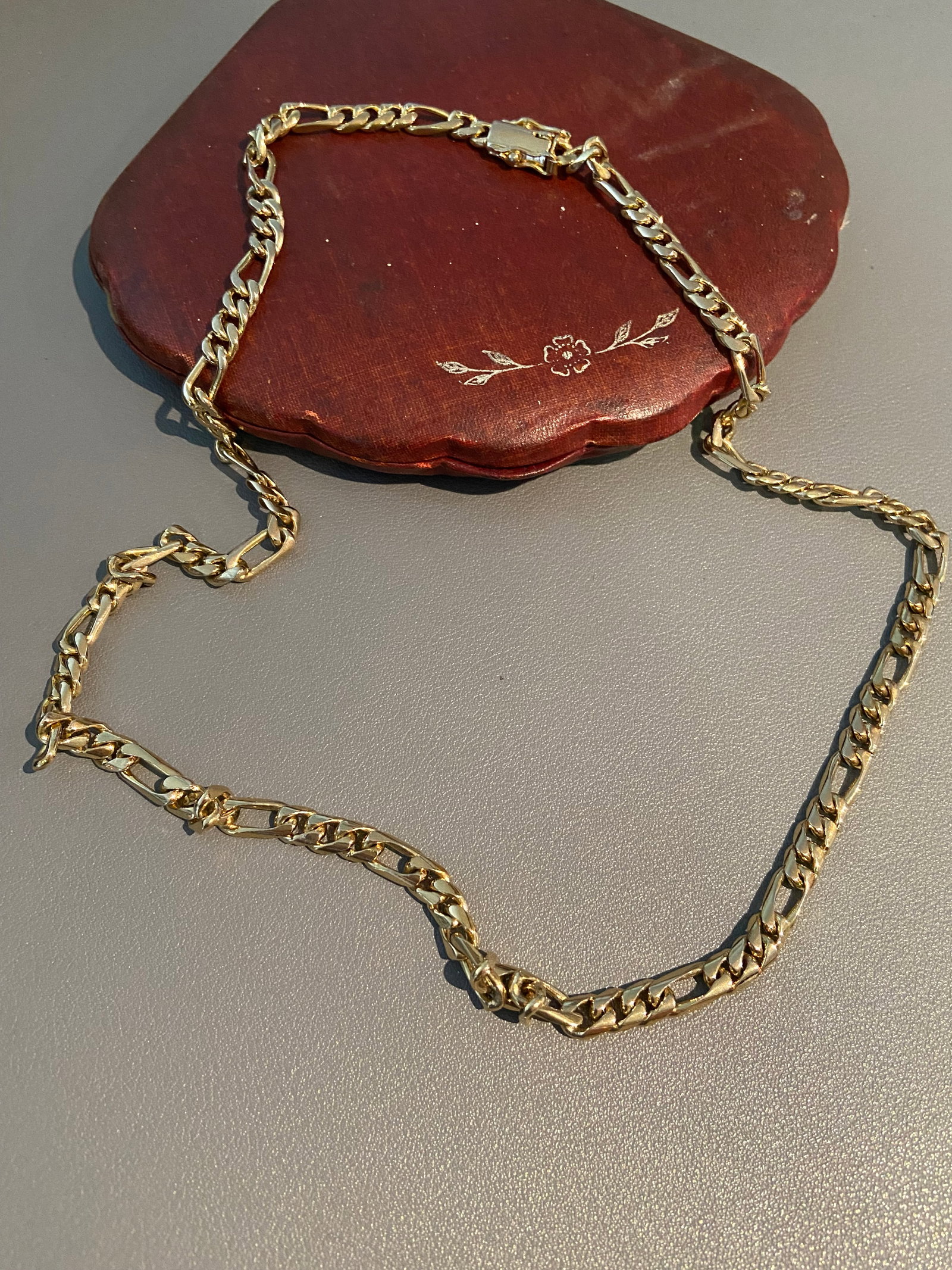The Dante 24kt gold-plated Vintage Figaro chain necklace (1 of 8)