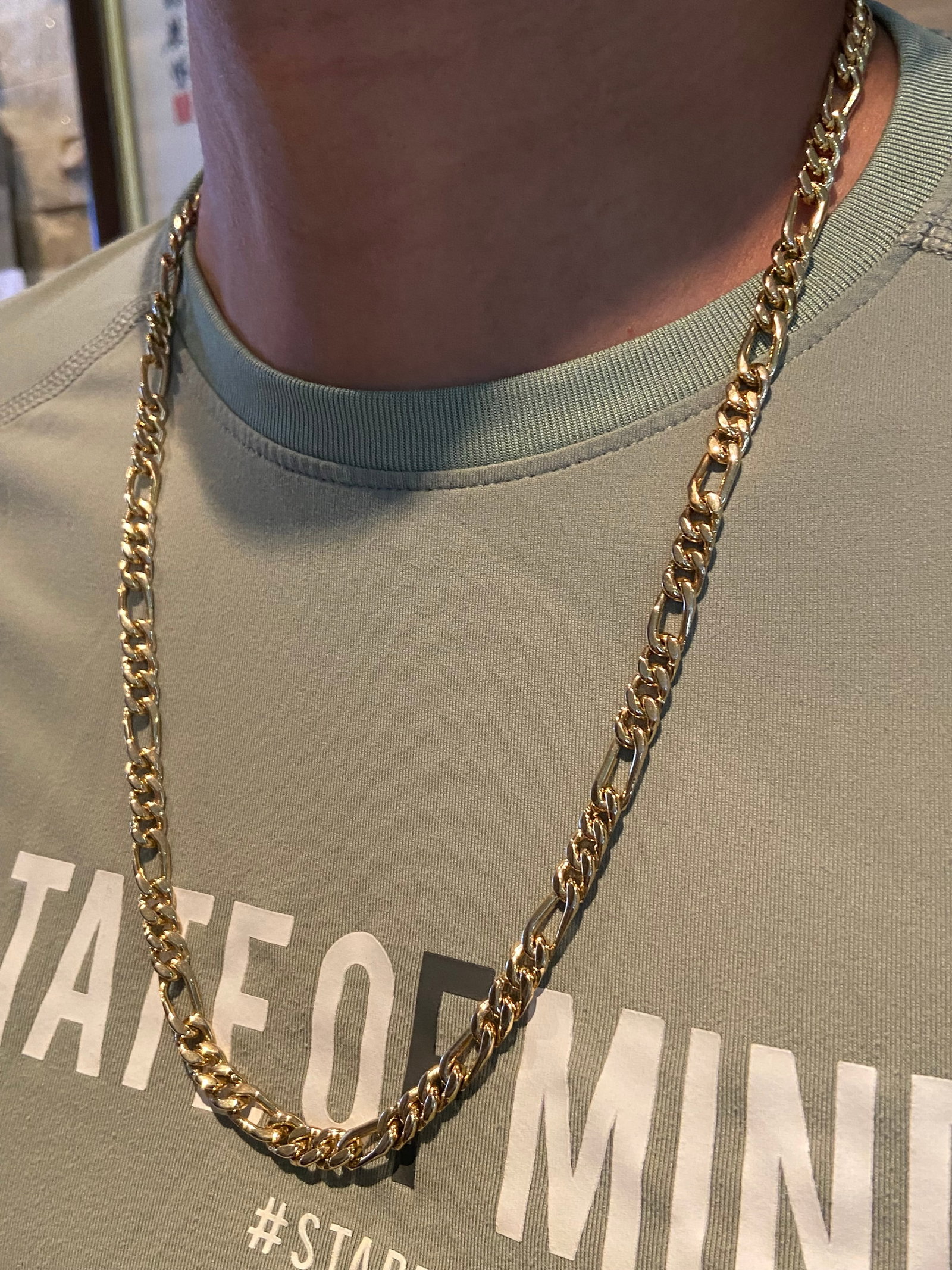 The Dante 24kt gold-plated Vintage Figaro chain necklace - 7