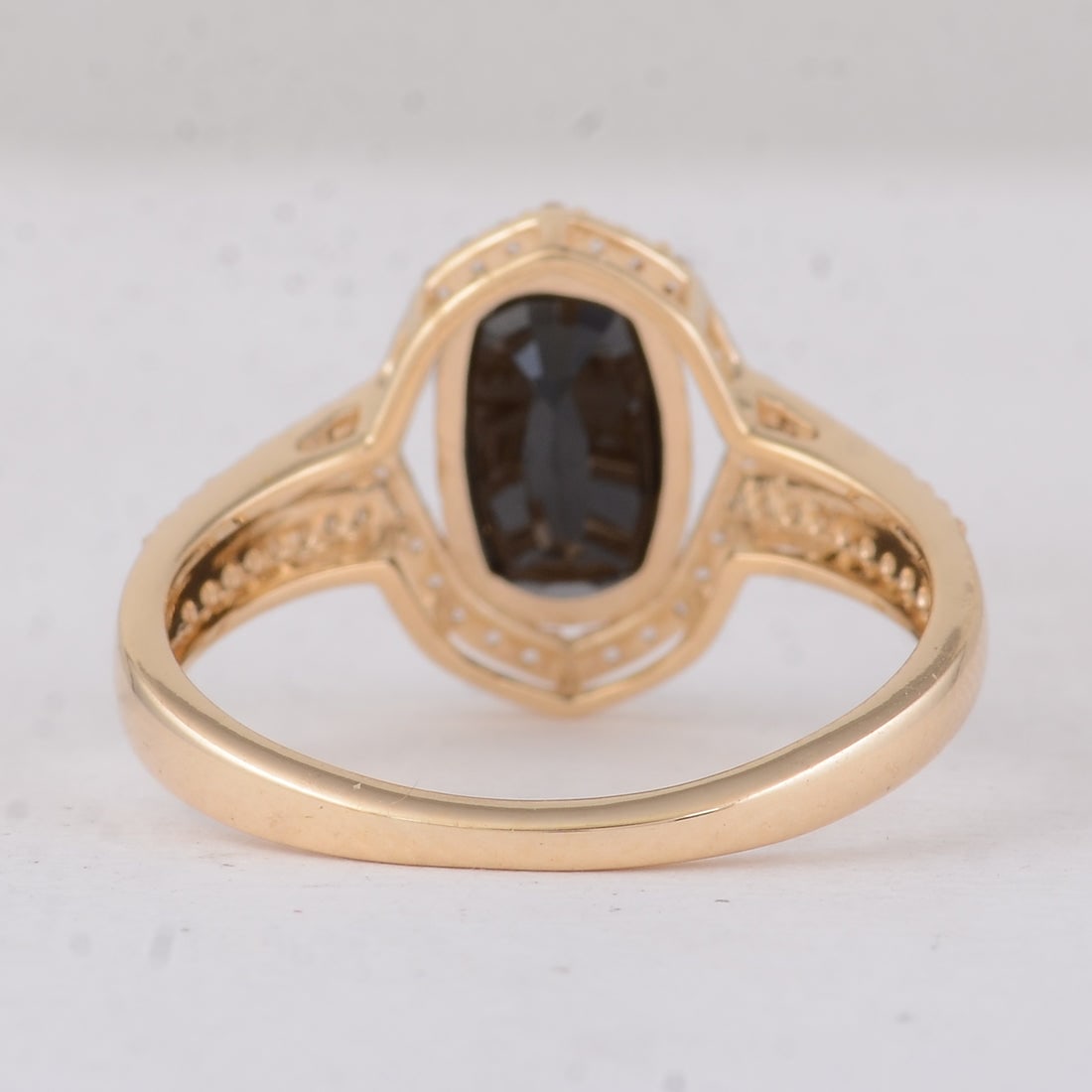 2.16 Ct Cushion Sapphire 9K Gold Ring - 3