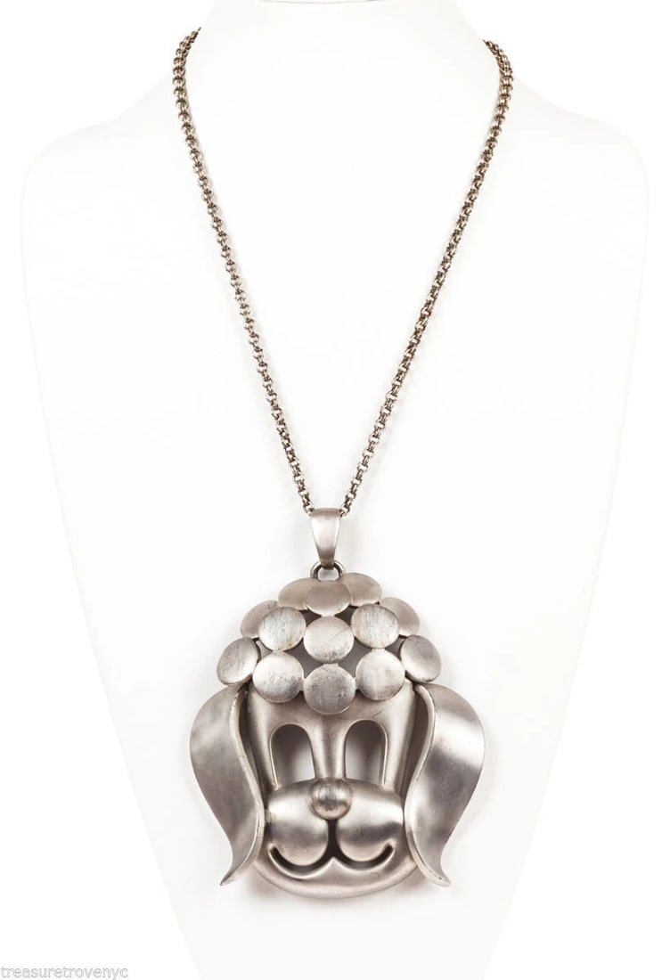 Pierre Cardin Poodle Pendant Necklace (1 of 7)
