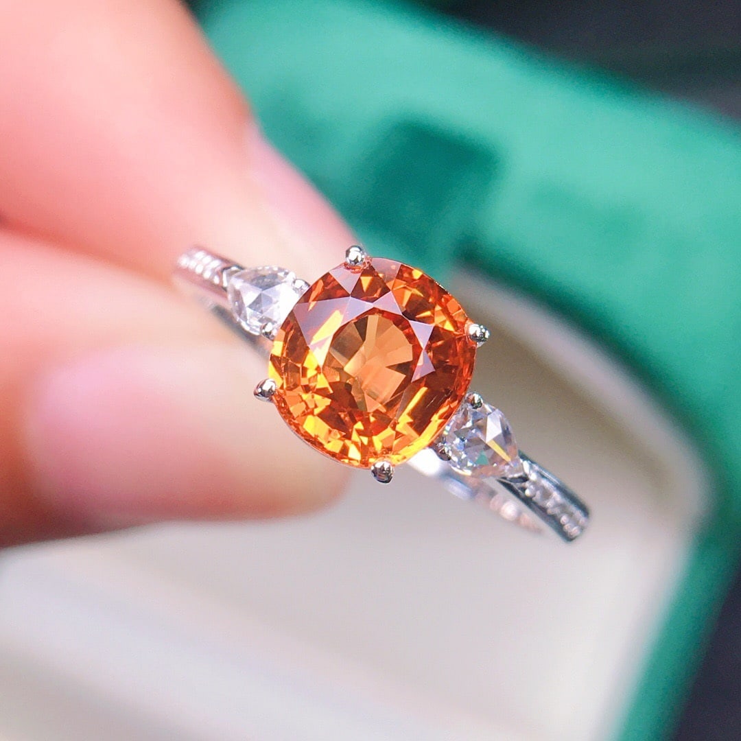 14K GOLD 2.36 CTW NATURAL PARTSCHINITE & DIAMOND RING - 3