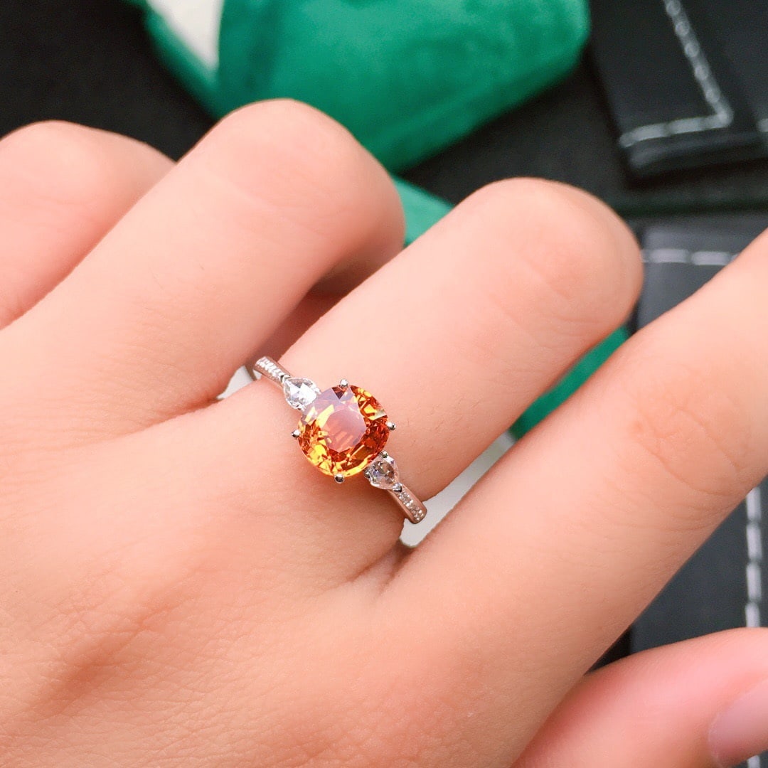 14K GOLD 2.36 CTW NATURAL PARTSCHINITE & DIAMOND RING - 7