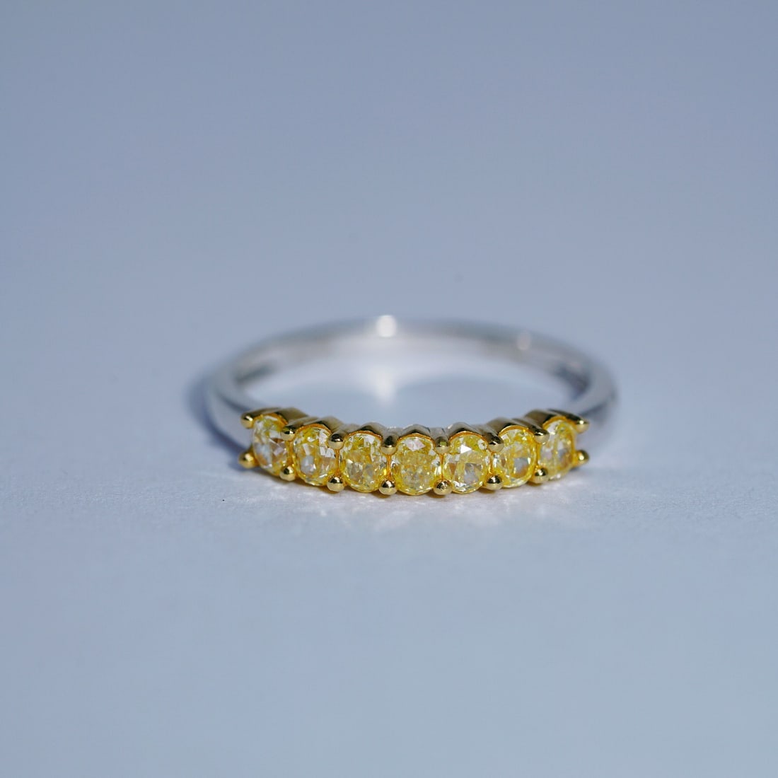 14K GOLD 0.70 CT NATURAL YELLOW DIAMOND RING (1 of 6)
