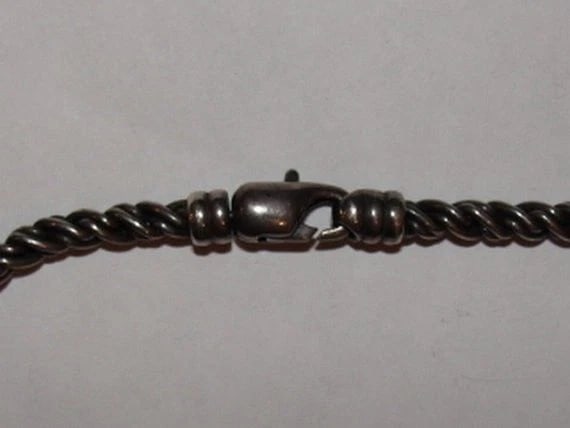 Sterling Silver Nautical Knot Tassel Necklace Unisex - 6