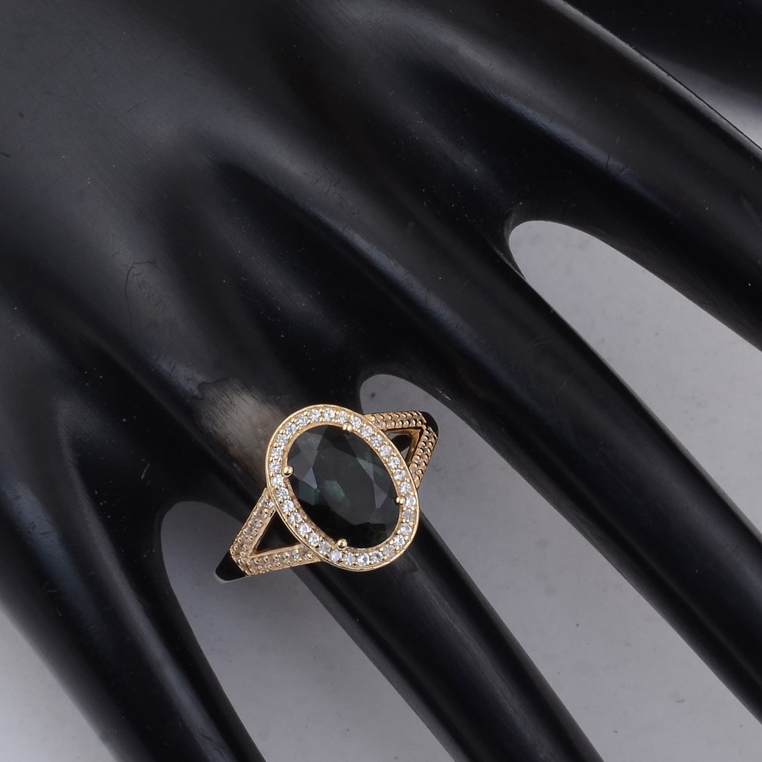 2.49 Ct Oval Tourmaline 9K Gold Ring - 2