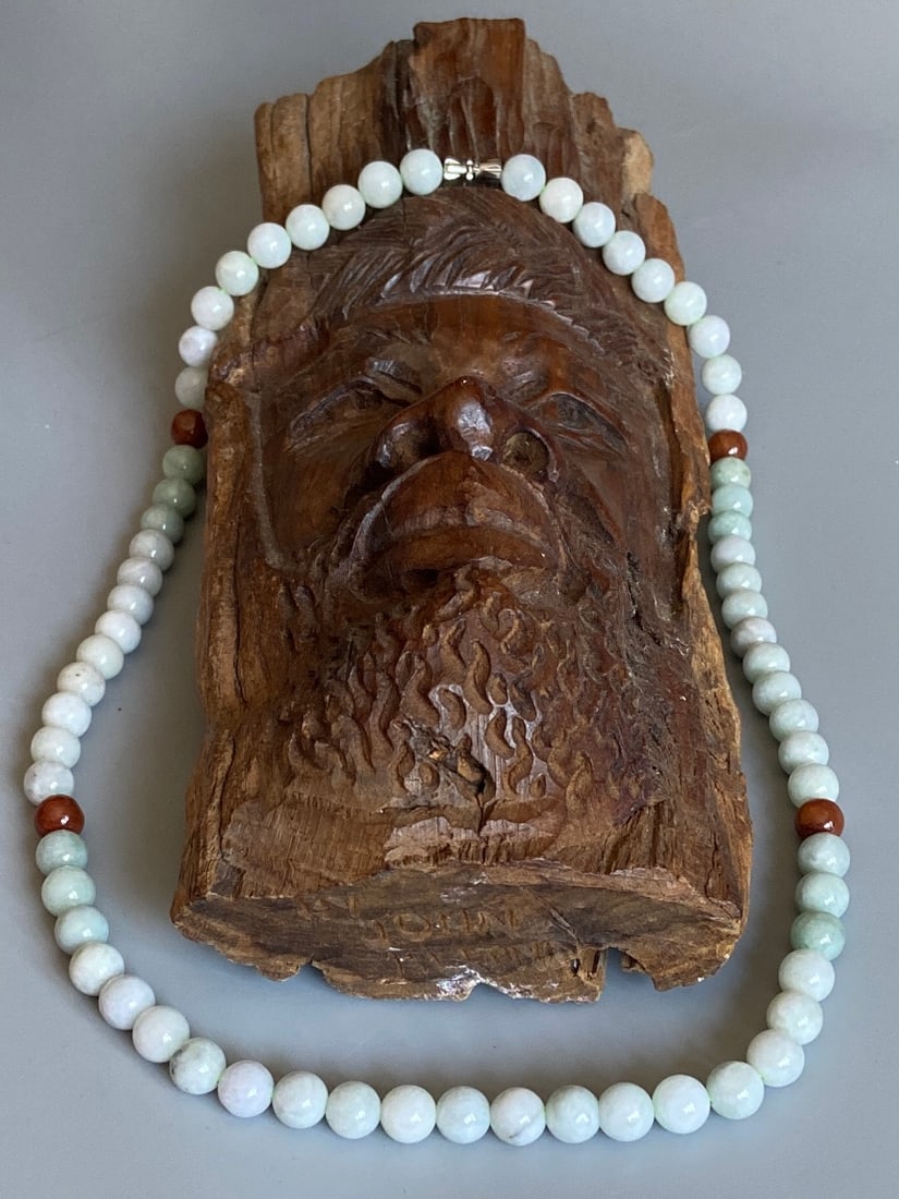 Genuine Jadeite Jade Beads Necklace - 4