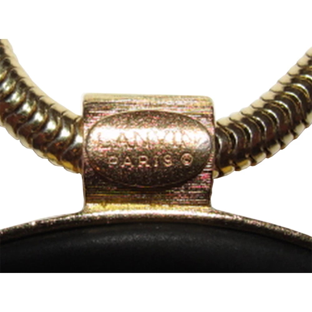 Lanvin Black and Gold Pendant Necklace - 5
