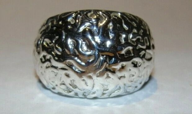 Sterling Silver Dome Textured Cocktail Ring: Title:Sterling Silver Dome Textured Cocktail Ring Description:This ring comes as an inspiration from my 4th jewelry collection of all cocktail rings, since they are popular now in New York, this colle