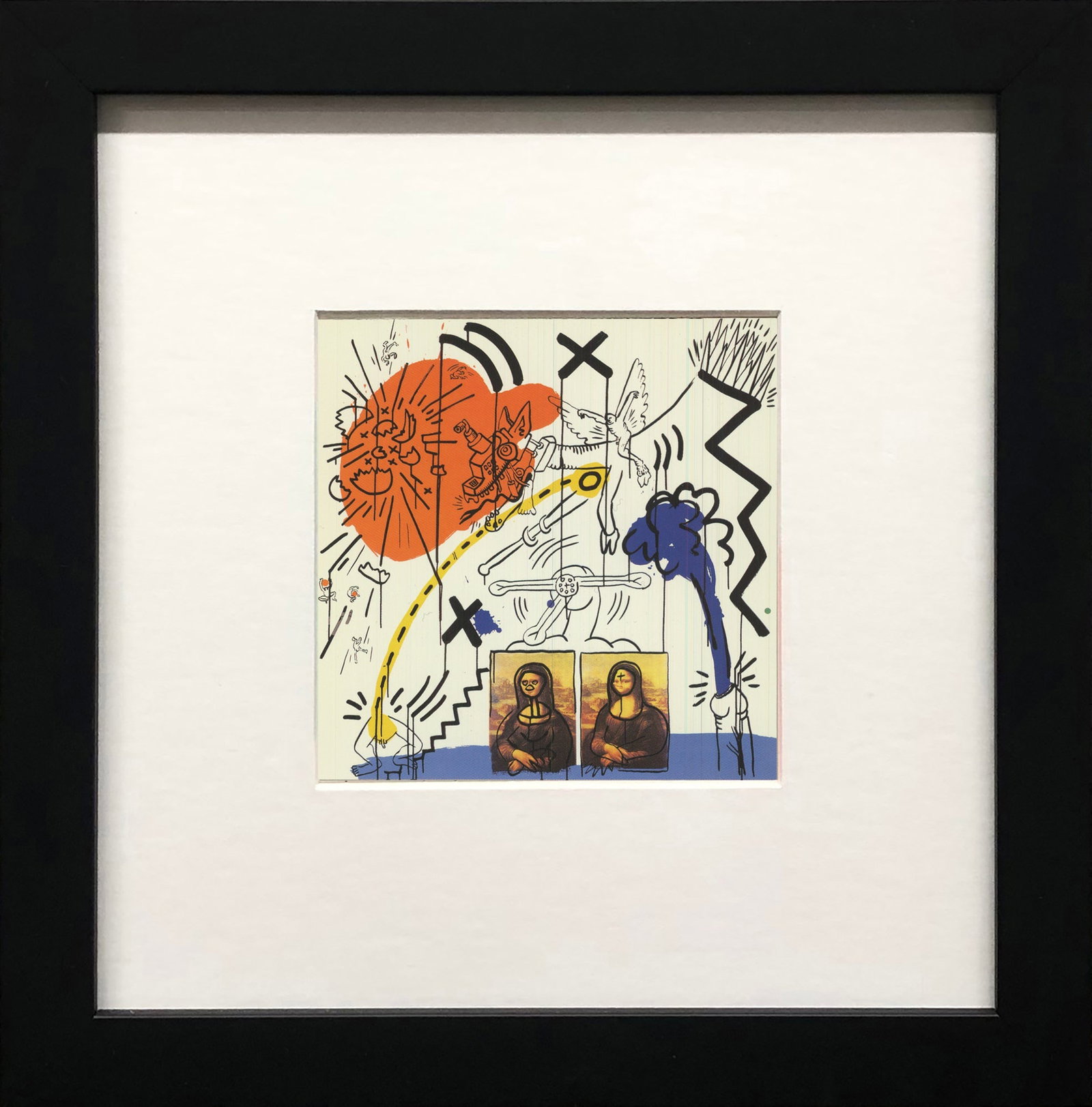 Keith Haring - Apocalypse VI - 1988 Offset Lithograph 10" x 8.25": Title: Keith Haring - Apocalypse VI - 1988 Offset Lithograph 10" x 8.25" Description: "Apocalypse VI" by Keith Haring, 1988 Unsigned Offset Lithograph. Paper size is 10 x 8.25 inches, with an image