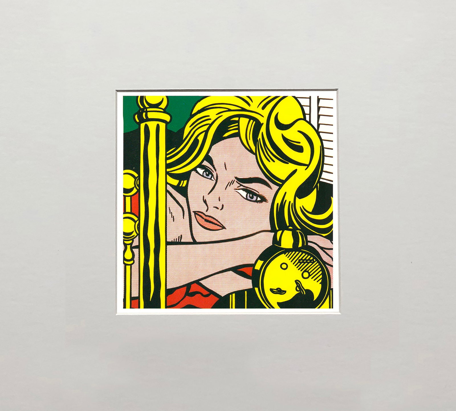 Roy Lichtenstein - Blonde Waiting - 1994 Offset Lithograph 7" x 5" - 2
