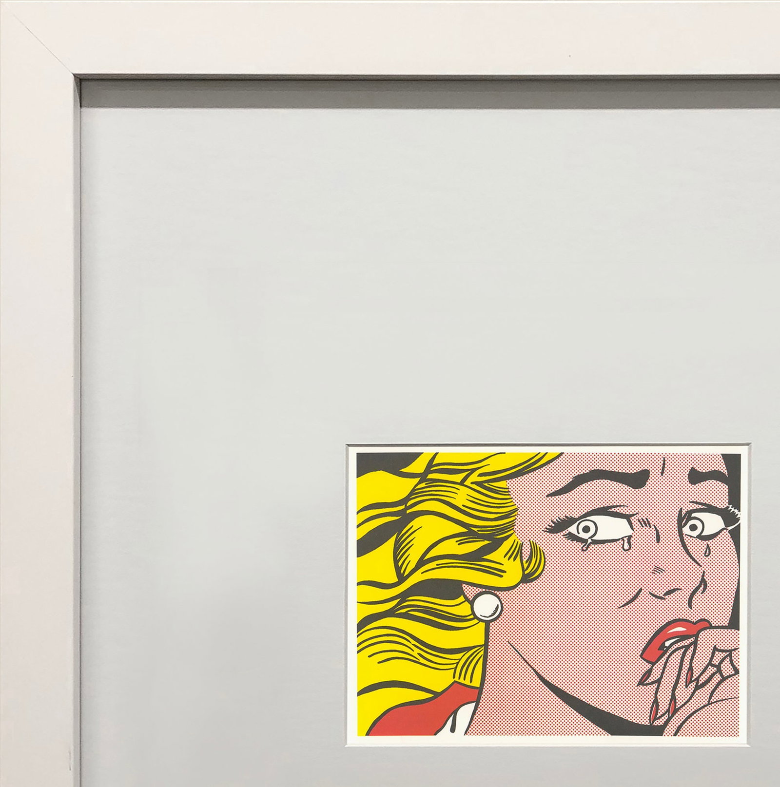 Roy Lichtenstein - Crying Girl - 1994 Offset Lithograph 4.75" x 7" - 3