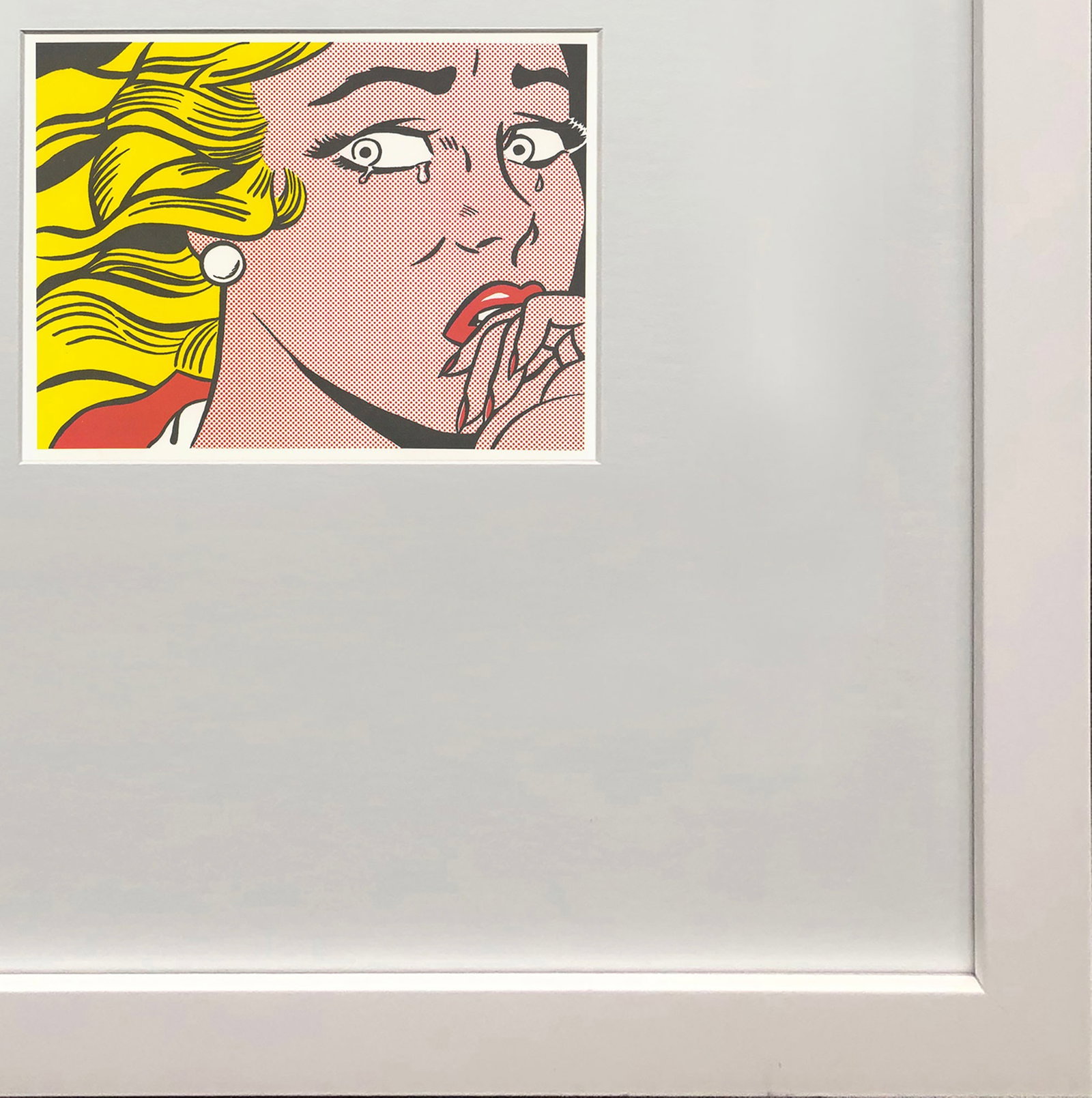 Roy Lichtenstein - Crying Girl - 1994 Offset Lithograph 4.75" x 7" - 4