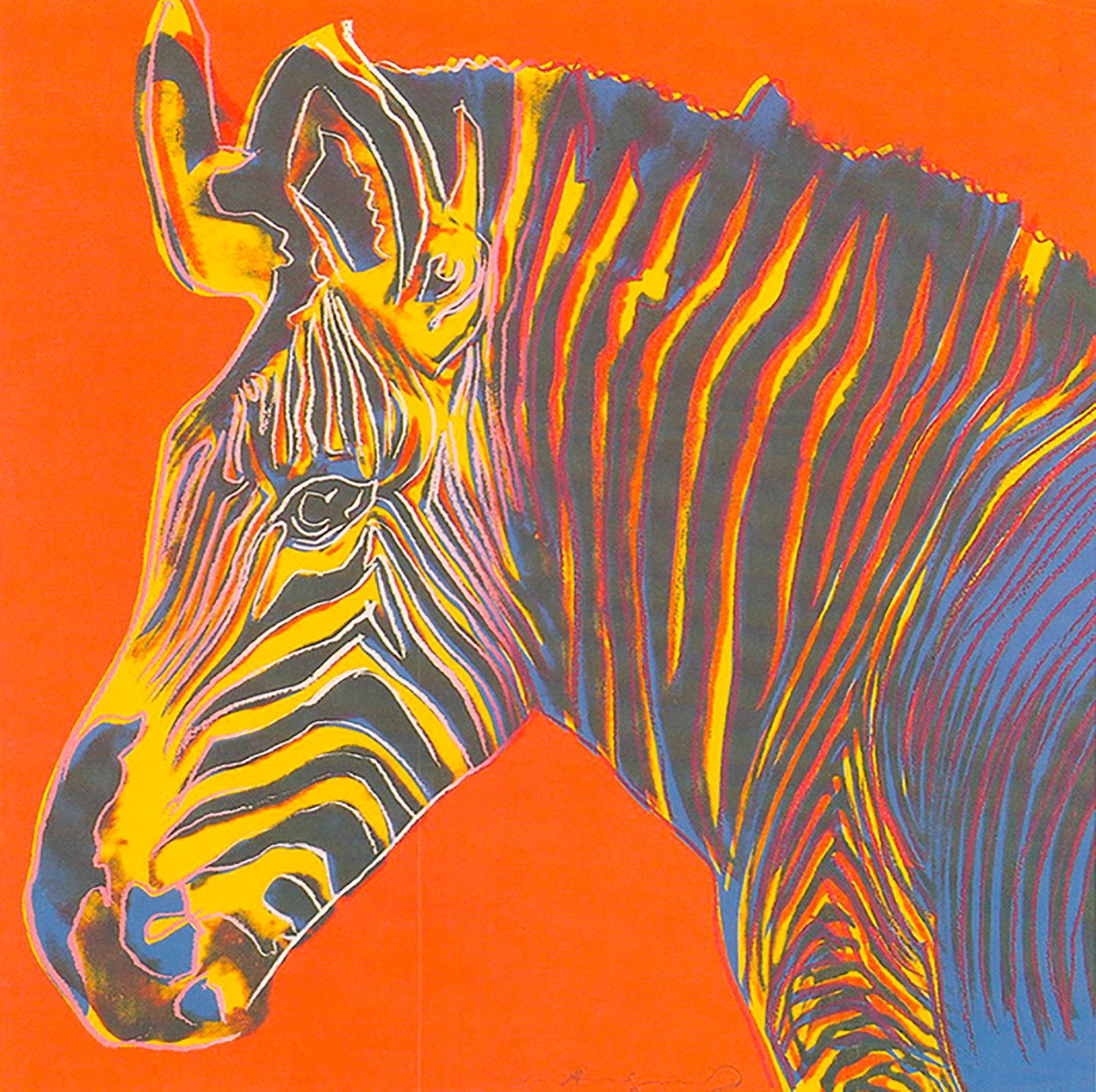 Andy Warhol - Endangered Species: Grevy's Zebra - 1992 Offset Lithograph 7" x 5" - 2