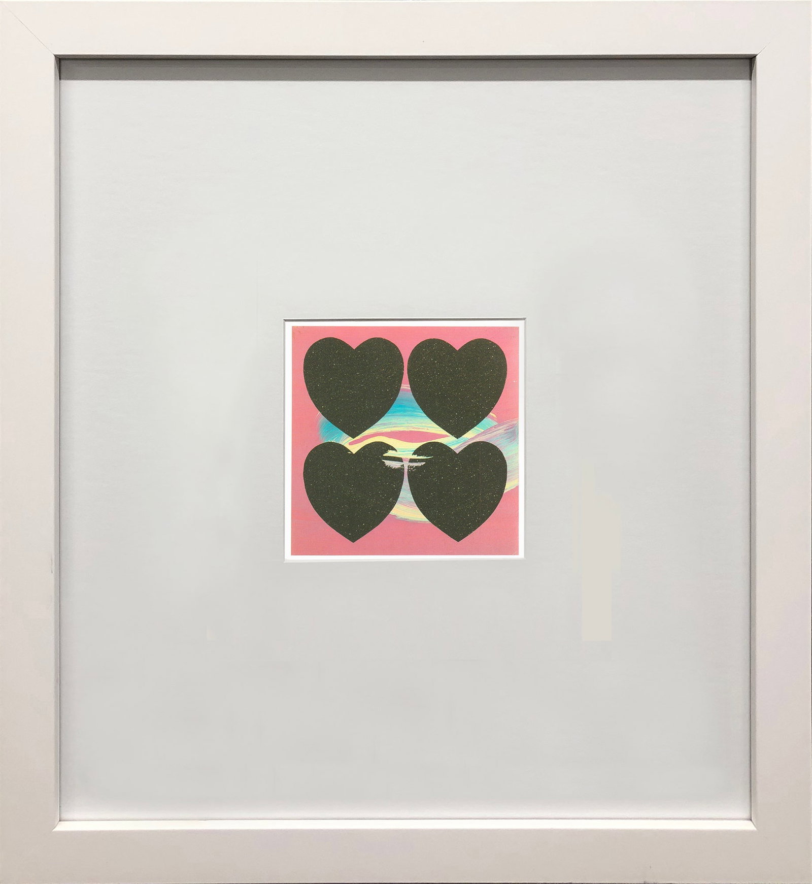 Andy Warhol - Four Hearts - 1993 Offset Lithograph 7" x 5": Title: Andy Warhol - Four Hearts - 1993 Offset Lithograph 7" x 5" Description: "Four Hearts" by Andy Warhol, 1993 Unsigned Offset Lithograph. Paper size is 7 x 5 inches, with an image size of 4.5 x