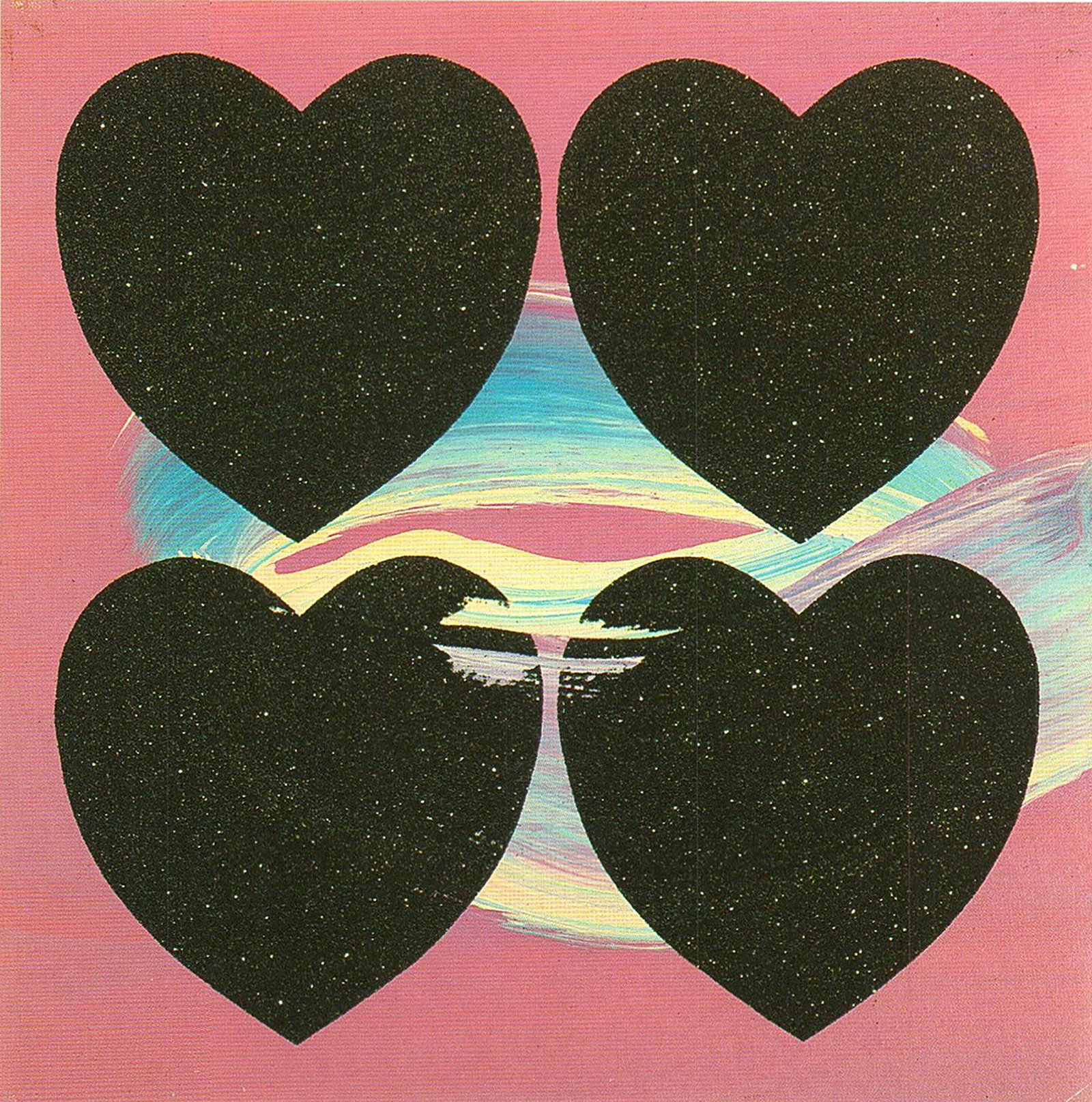 Andy Warhol - Four Hearts - 1993 Offset Lithograph 7" x 5" - 2