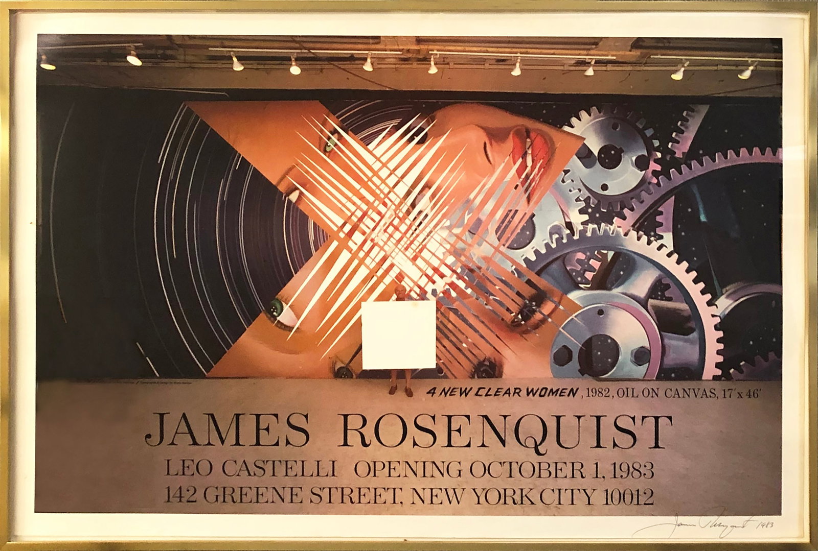 James Rosenquist - Four New Clear Women - 1983 Offset Lithograph - SIGNED 25" x 38": Title: James Rosenquist - Four New Clear Women - 1983 Offset Lithograph - SIGNED 25" x 38" Description: "Four New Clear Women" by James Rosenquist, 1983 Signed Offset Lithograph. Paper size is 25 x 38
