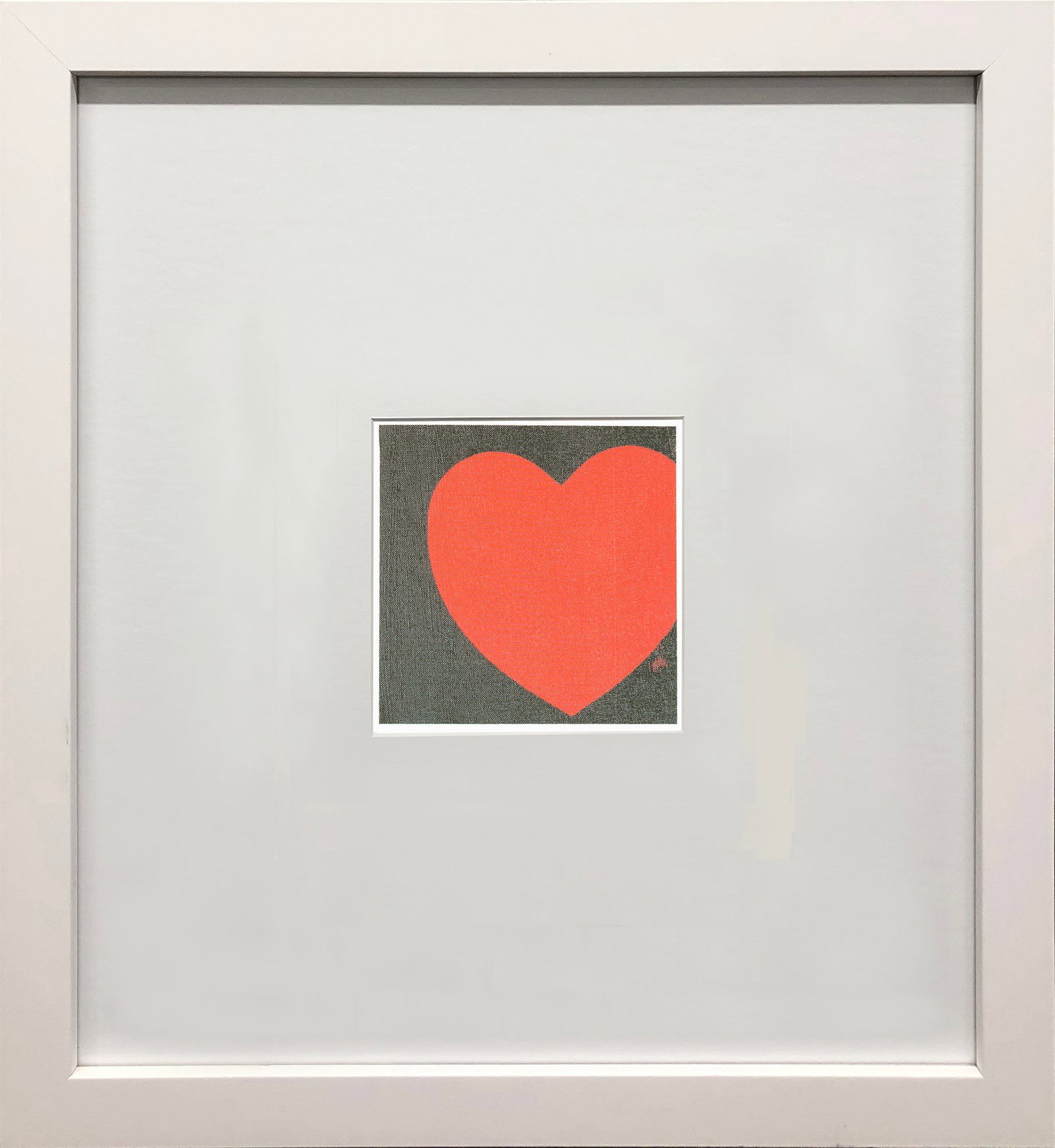 Andy Warhol - Heart - 1993 Offset Lithograph 7" x 5": Title: Andy Warhol - Heart - 1993 Offset Lithograph 7" x 5" Description: "Heart" by Andy Warhol, 1993 Unsigned Offset Lithograph. Paper size is 7 x 5 inches, with an image size of 4.5 x 4.25 inches. T