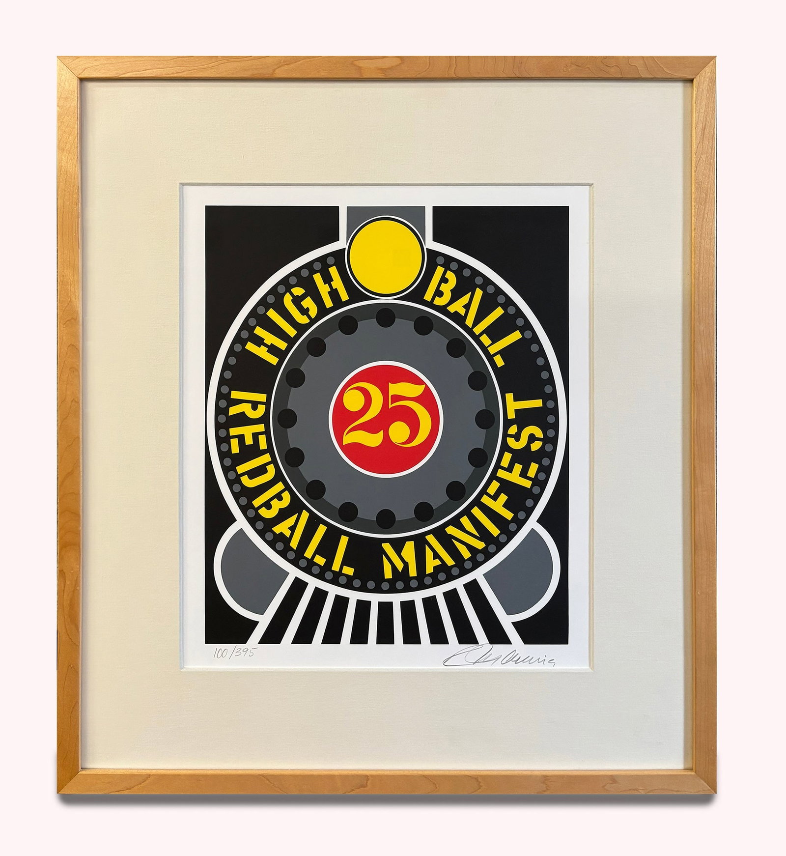 Robert Indiana - Highball on the Redball Manifest - 1997 Serigraph - SIGNED 27.75" x 25" (1 of 5)