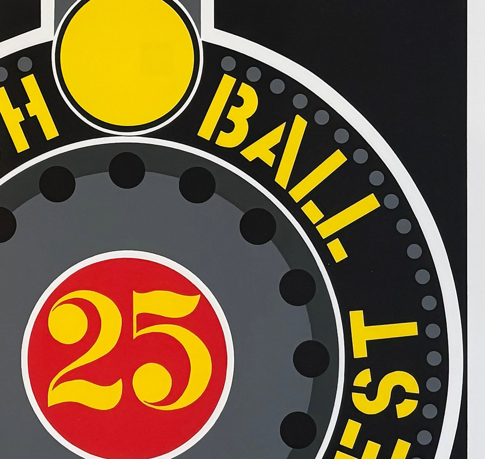 Robert Indiana - Highball on the Redball Manifest - 1997 Serigraph - SIGNED 27.75" x 25" - 3