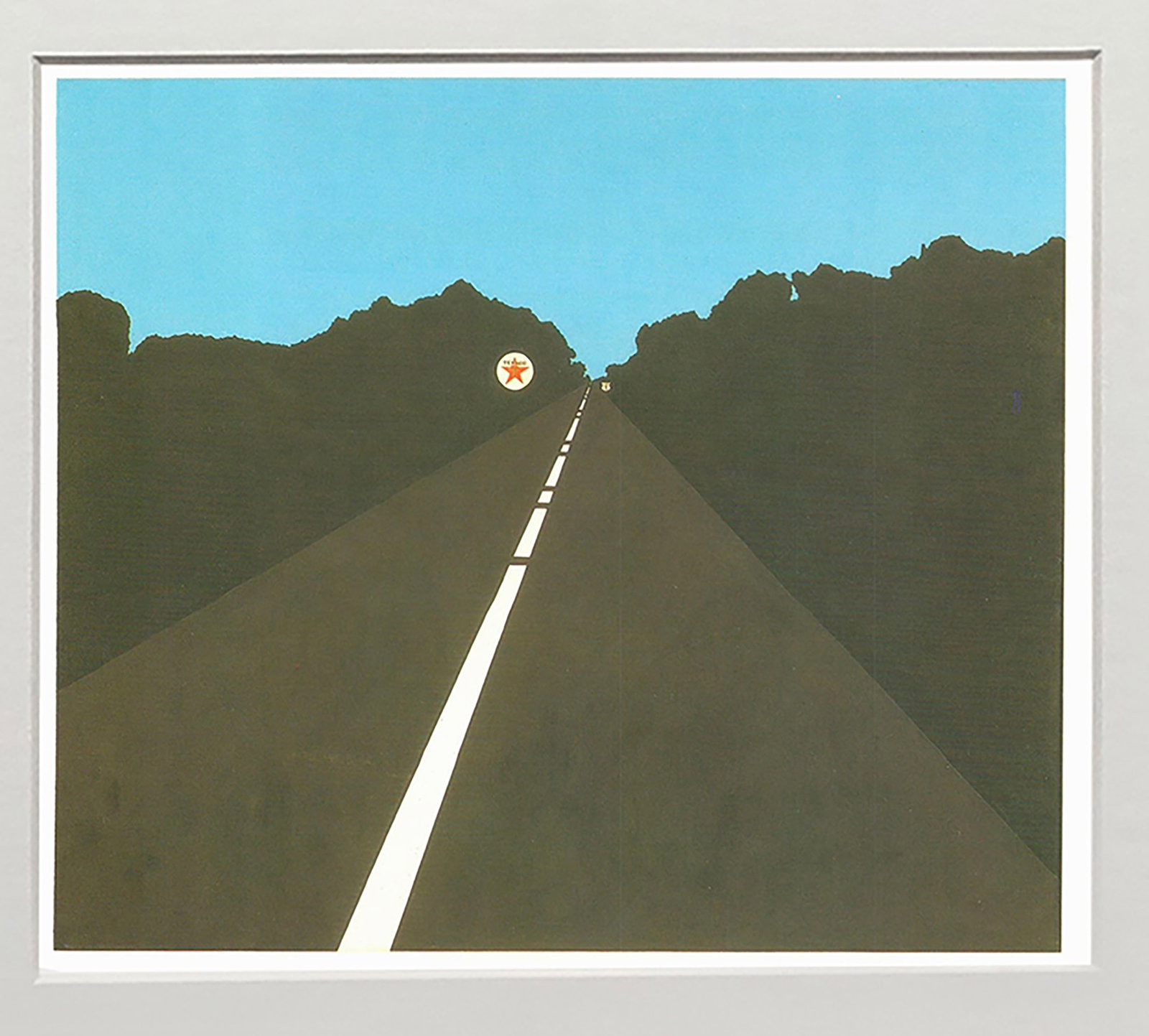 Allan D'Arcangelo - Highway U.S. 1, Number 5 - 1992 Offset Lithograph 5" x 7" - 2