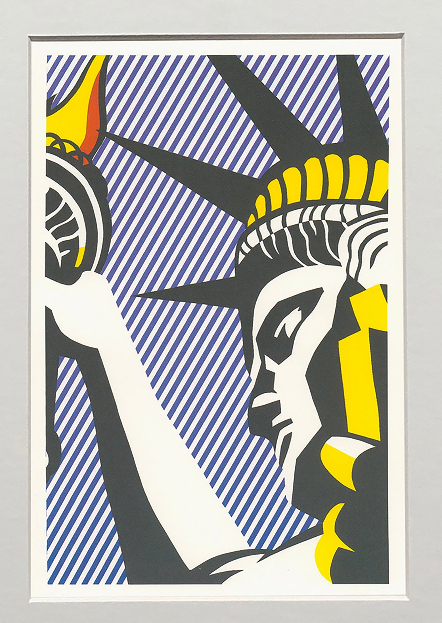 Roy Lichtenstein - I Love Liberty - 1994 Offset Lithograph 7" x 4.75" - 2