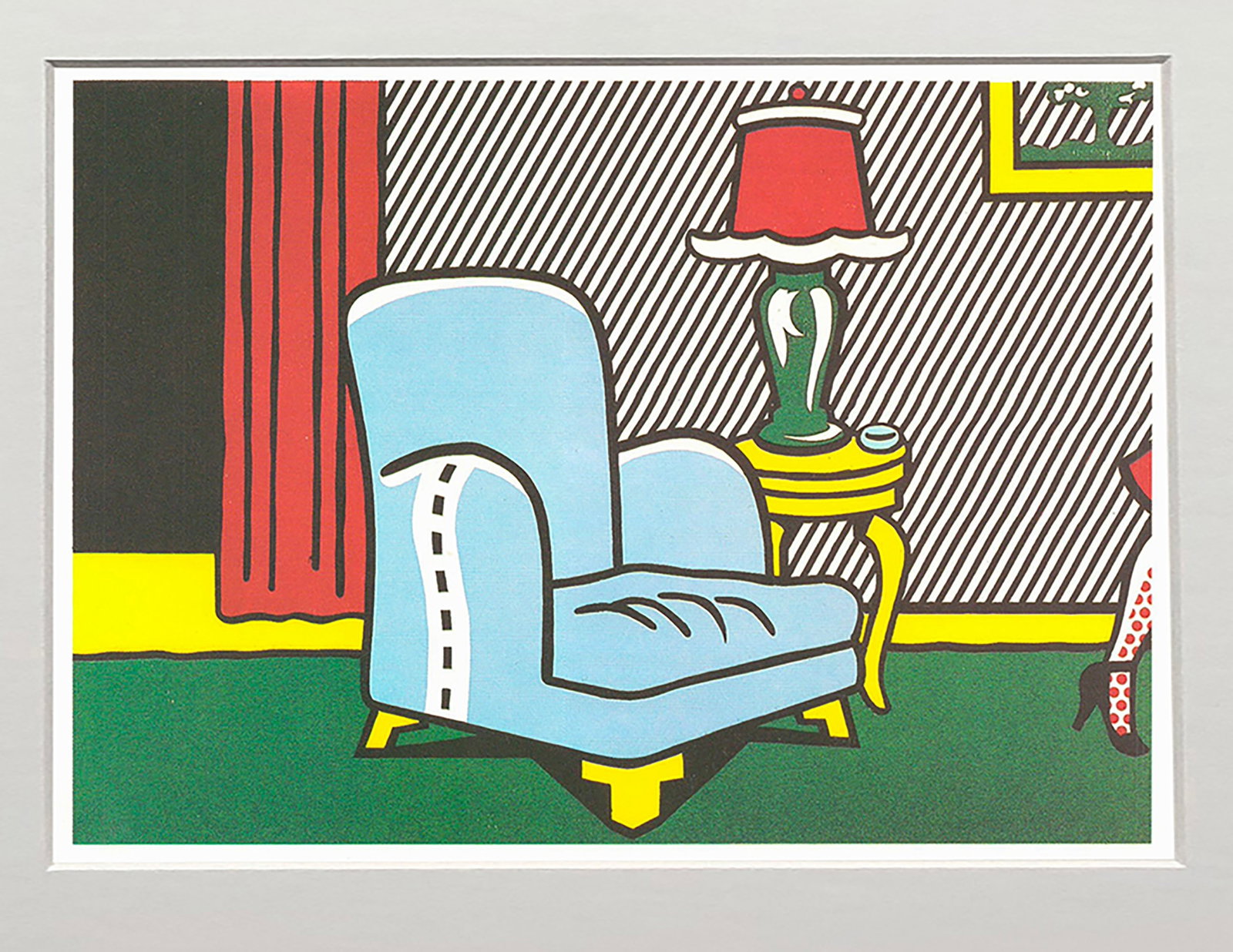 Roy Lichtenstein - La Sortie - 1994 Offset Lithograph 5" x 7" - 2