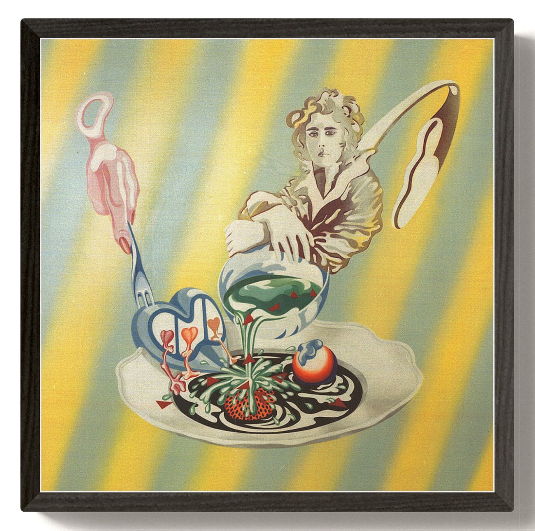 Christian Ludwig Attersee - Large Soup Ladel Image - 2012 Offset Lithograph 18.5" x 18.25" (1 of 2)