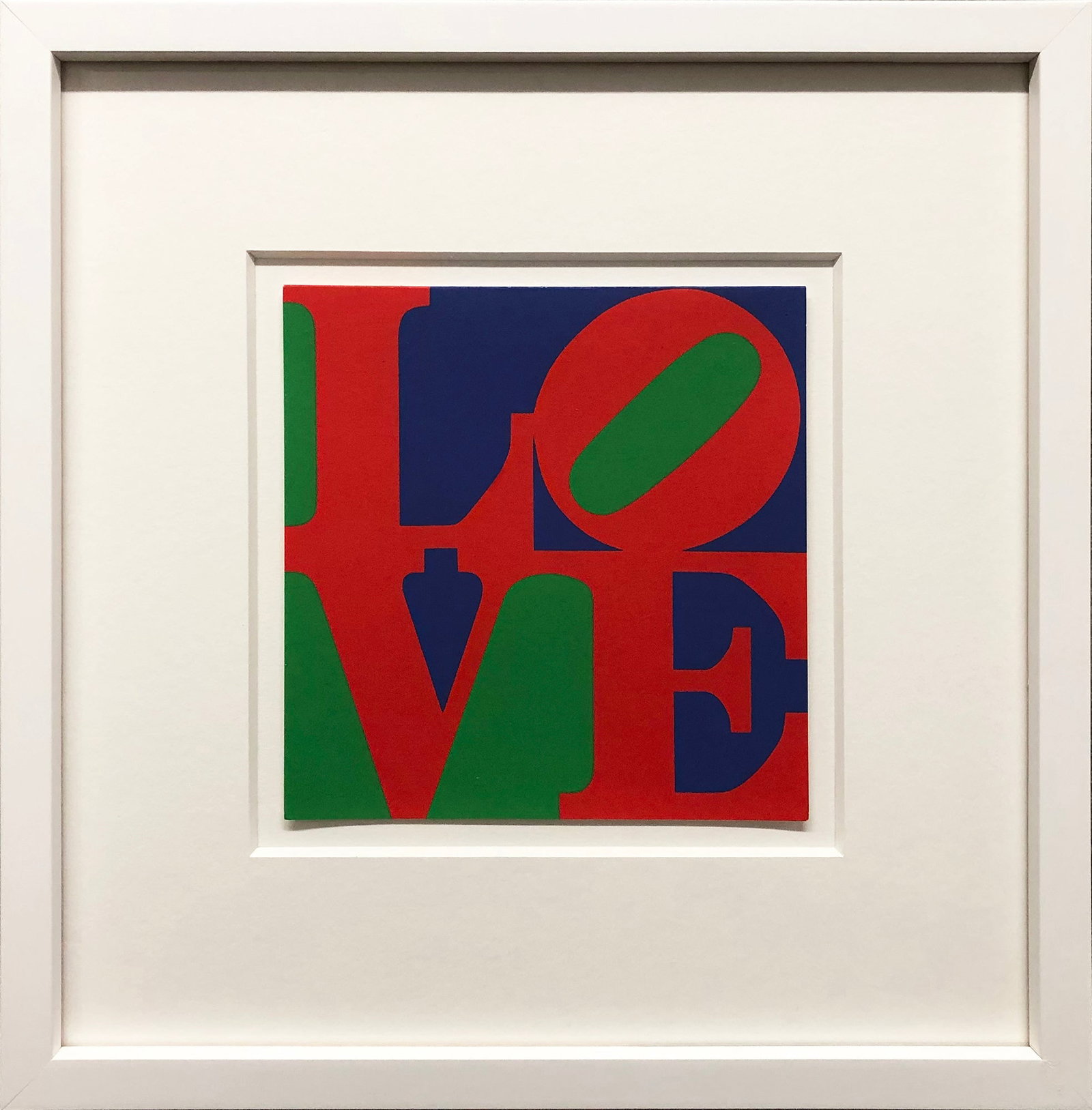 Robert Indiana - Love Red, Blue, Green - 1993 Serigraph 10.25" x 10.25" (1 of 4)