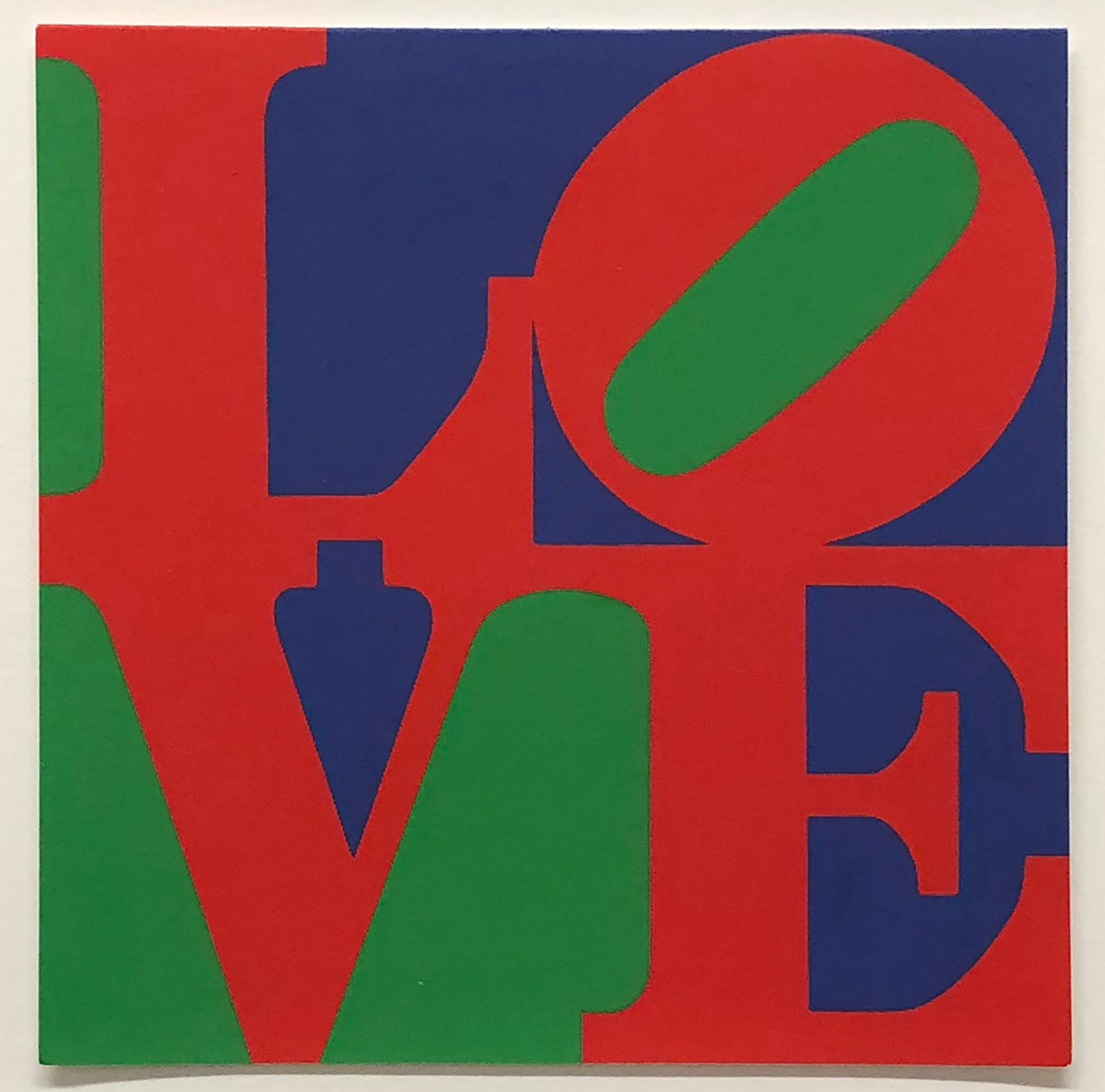 Robert Indiana - Love Red, Blue, Green - 1993 Serigraph 10.25" x 10.25" - 3