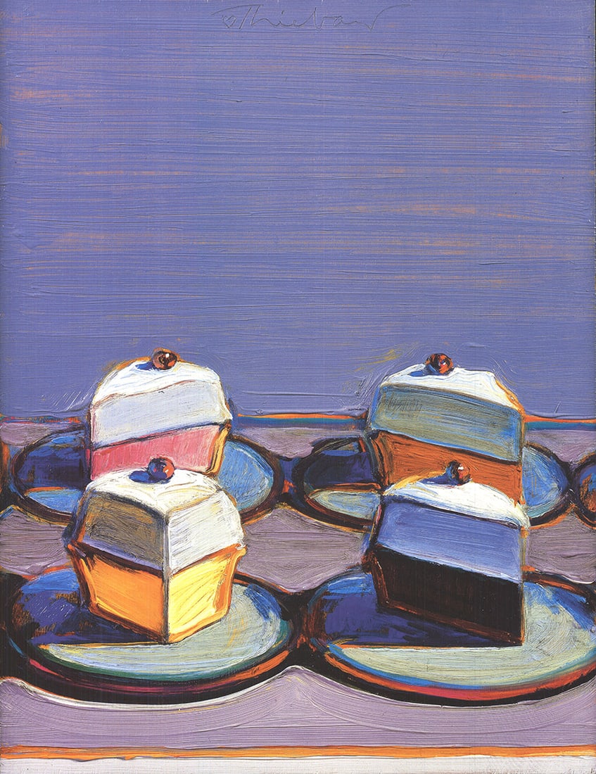 Wayne Thiebaud - Meringue Mix - 2012 Offset Lithograph 19.75" x 15.25" - 2