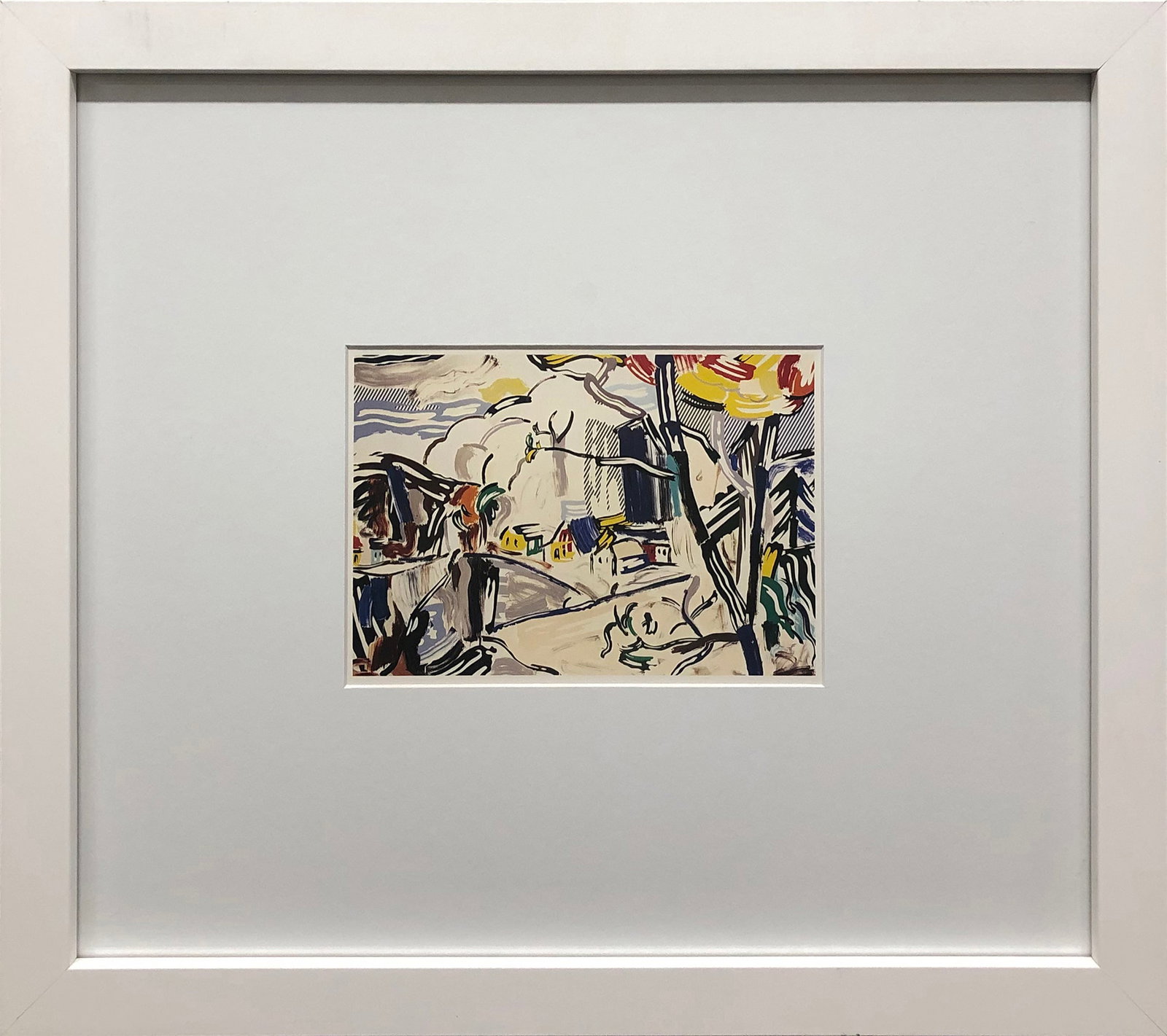 Roy Lichtenstein - Mountain Village - 1980 Offset Lithograph 5" x 7" (1 of 5)