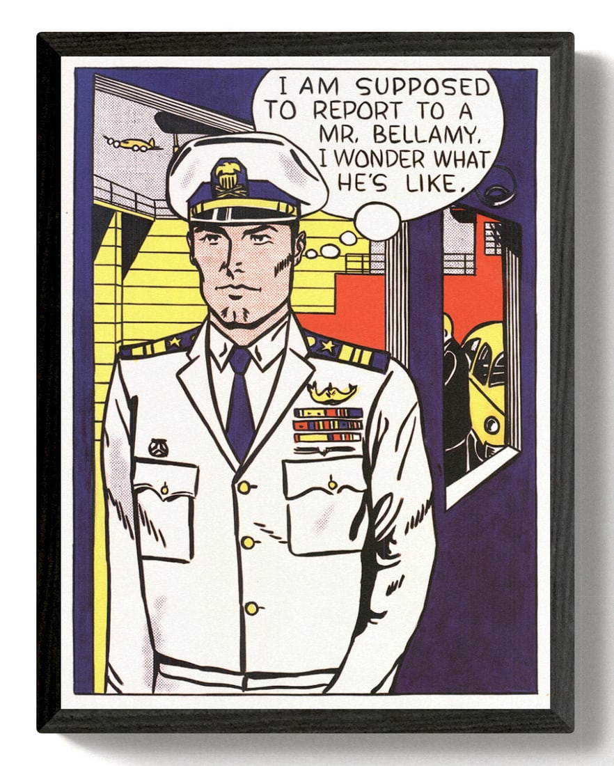 Roy Lichtenstein - Mr Bellamy - 2010 Offset Lithograph 20.75" x 15.75": Title: Roy Lichtenstein - Mr Bellamy - 2010 Offset Lithograph 20.75" x 15.75" Description: "Mr Bellamy" by Roy Lichtenstein, 2010 Unsigned Offset Lithograph. Paper size is 20.75 x 15.75 inches, with a