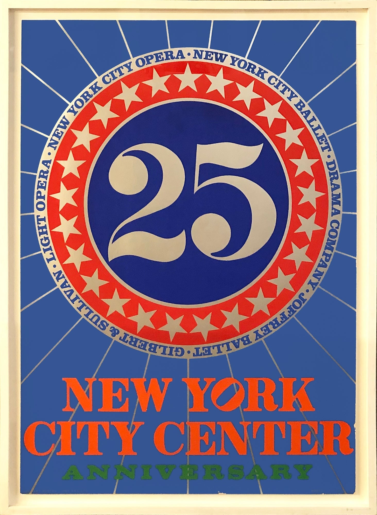 Robert Indiana - New York City Center - 1968 Serigraph 36.25" x 25.25" (1 of 4)
