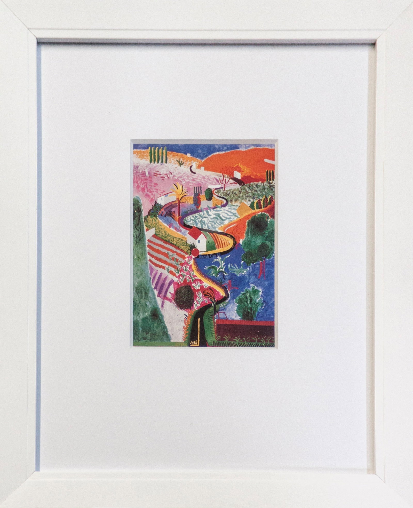David Hockney - Nichols Canyon - 2003 Offset Lithograph 11.5" x 9.25" (1 of 4)