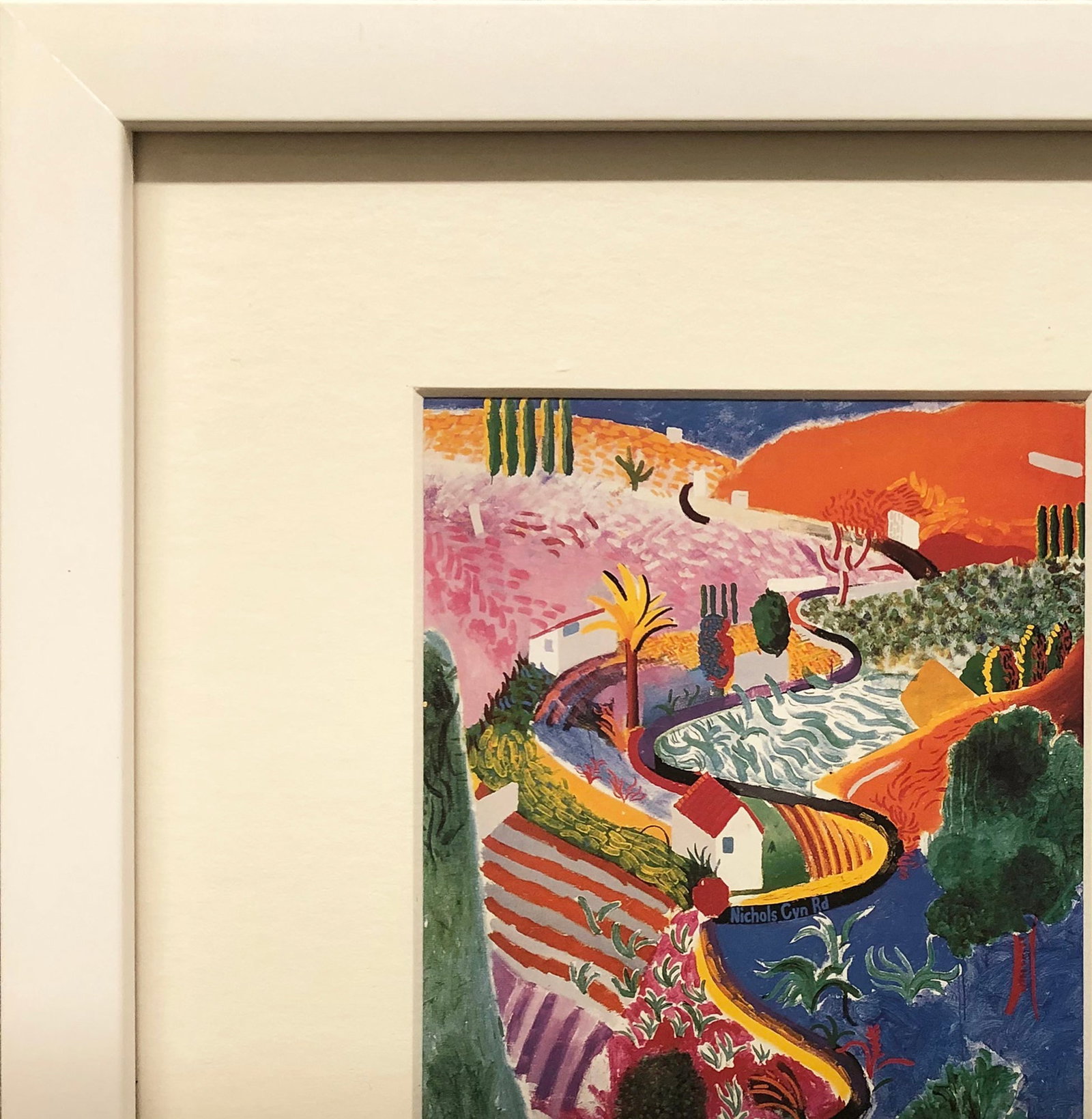 David Hockney - Nichols Canyon - 2003 Offset Lithograph 11.5" x 9.25" - 2
