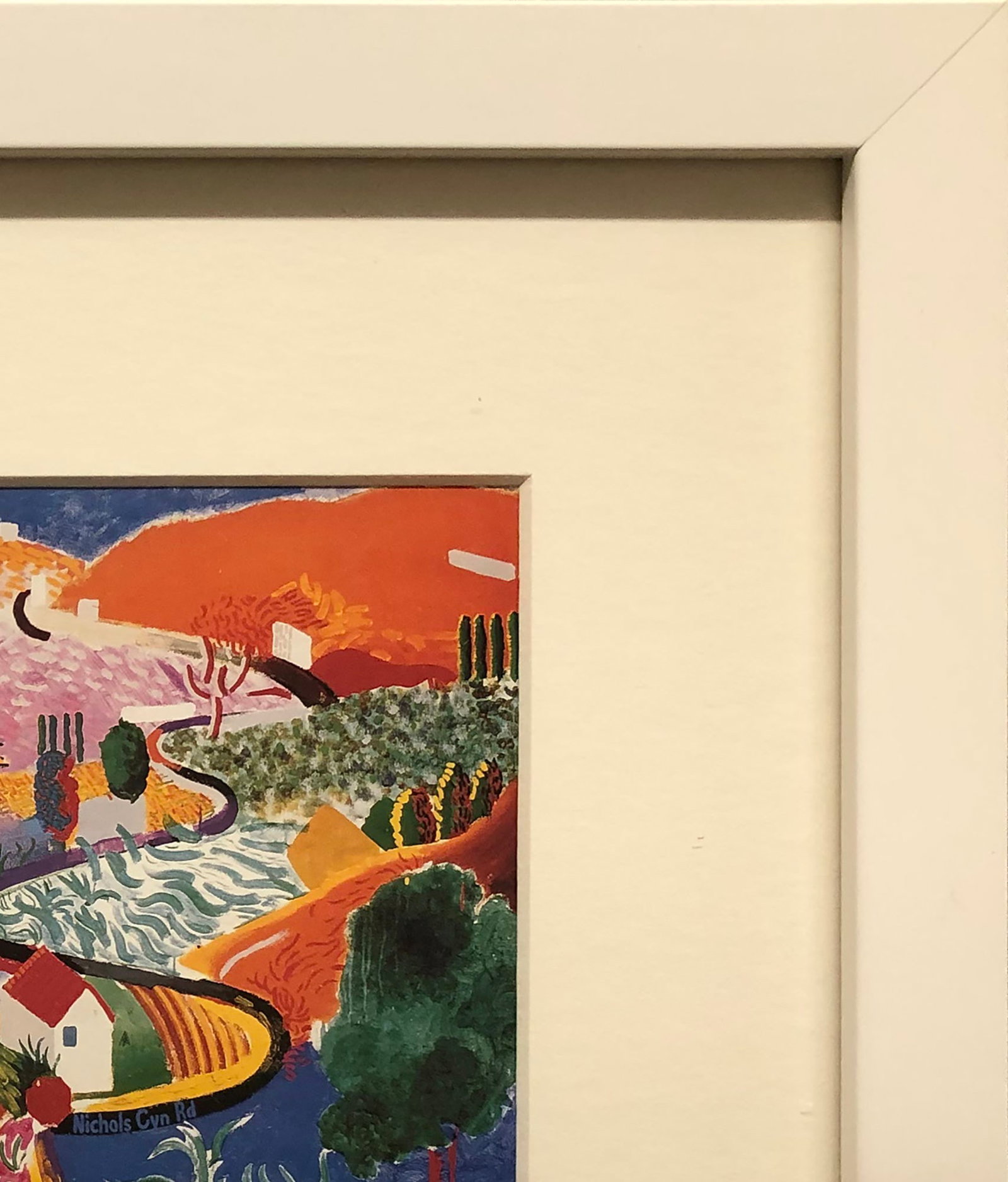 David Hockney - Nichols Canyon - 2003 Offset Lithograph 11.5" x 9.25" - 3