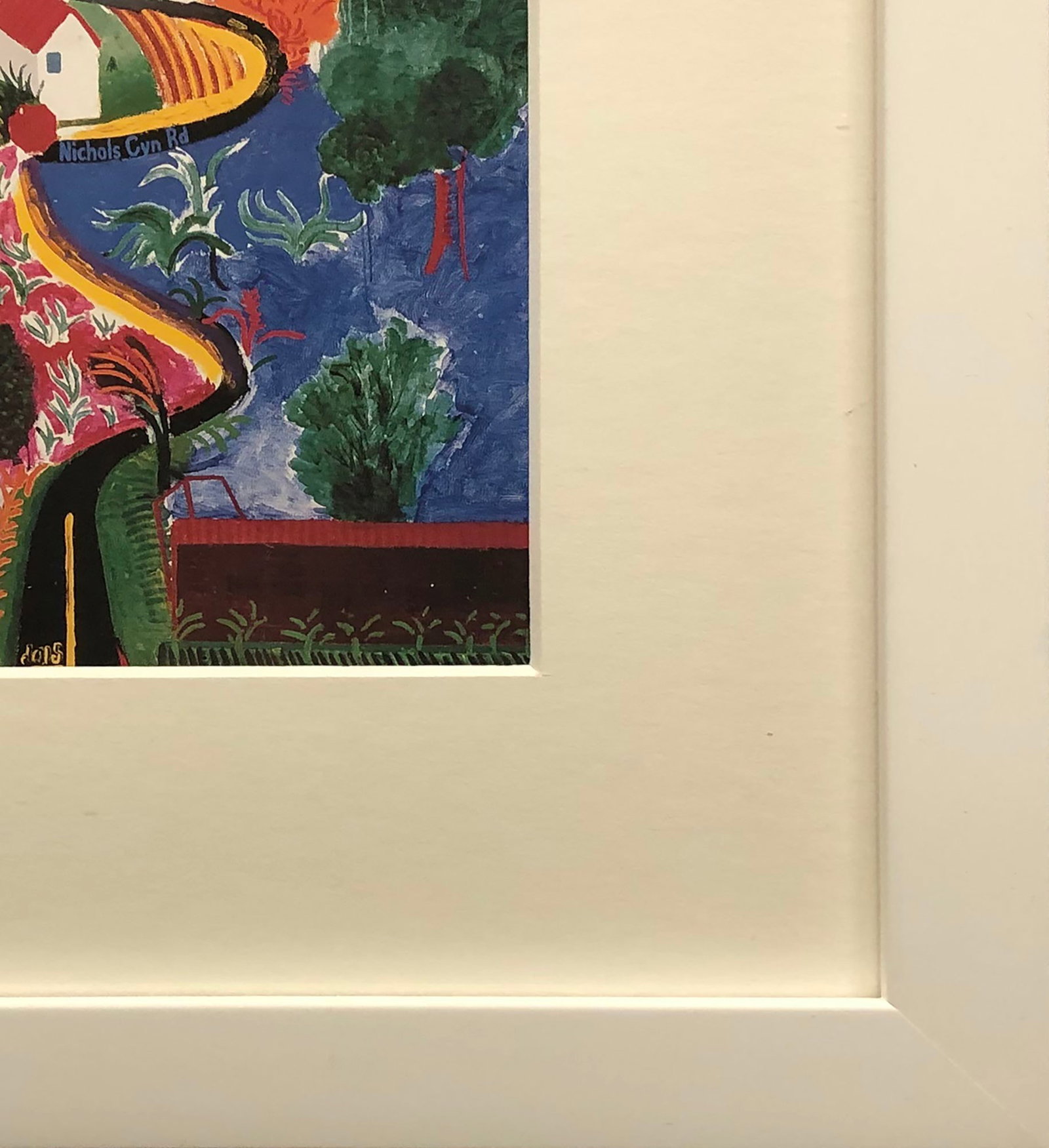 David Hockney - Nichols Canyon - 2003 Offset Lithograph 11.5" x 9.25" - 4