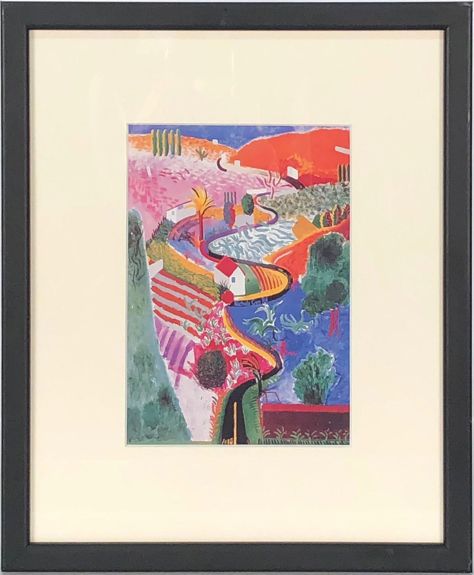 David Hockney - Nichols Canyon - 1985 Offset Lithograph 11.5" x 9.75" (1 of 1)